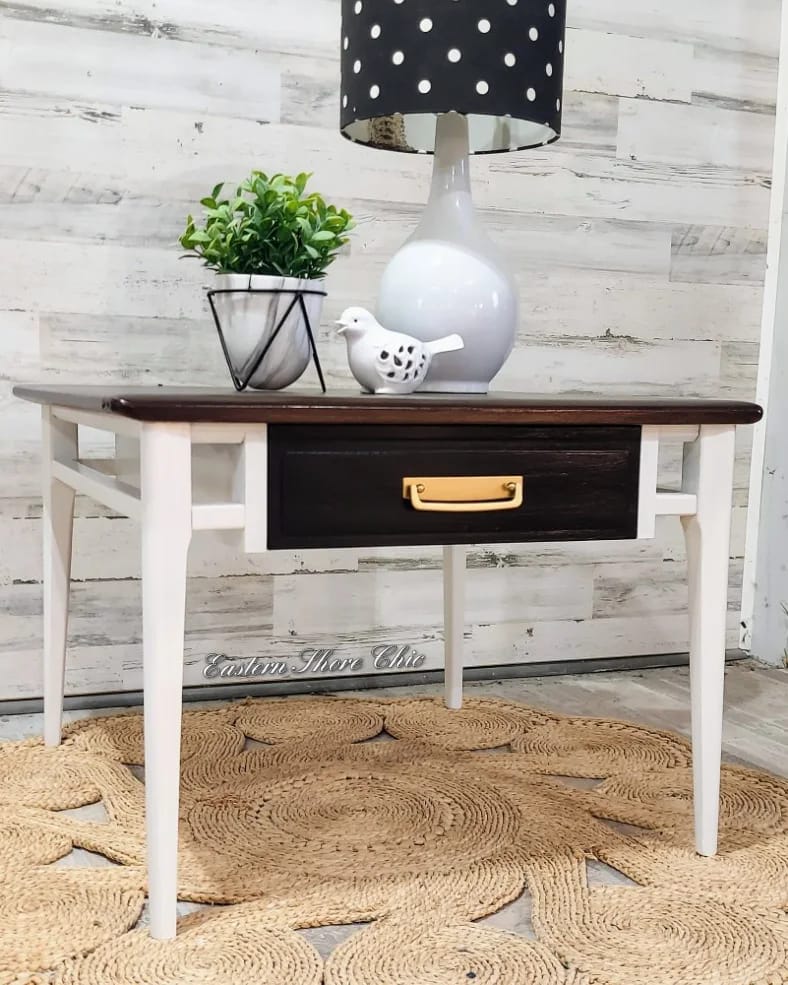 Side Table Makeover with Chalk Finish