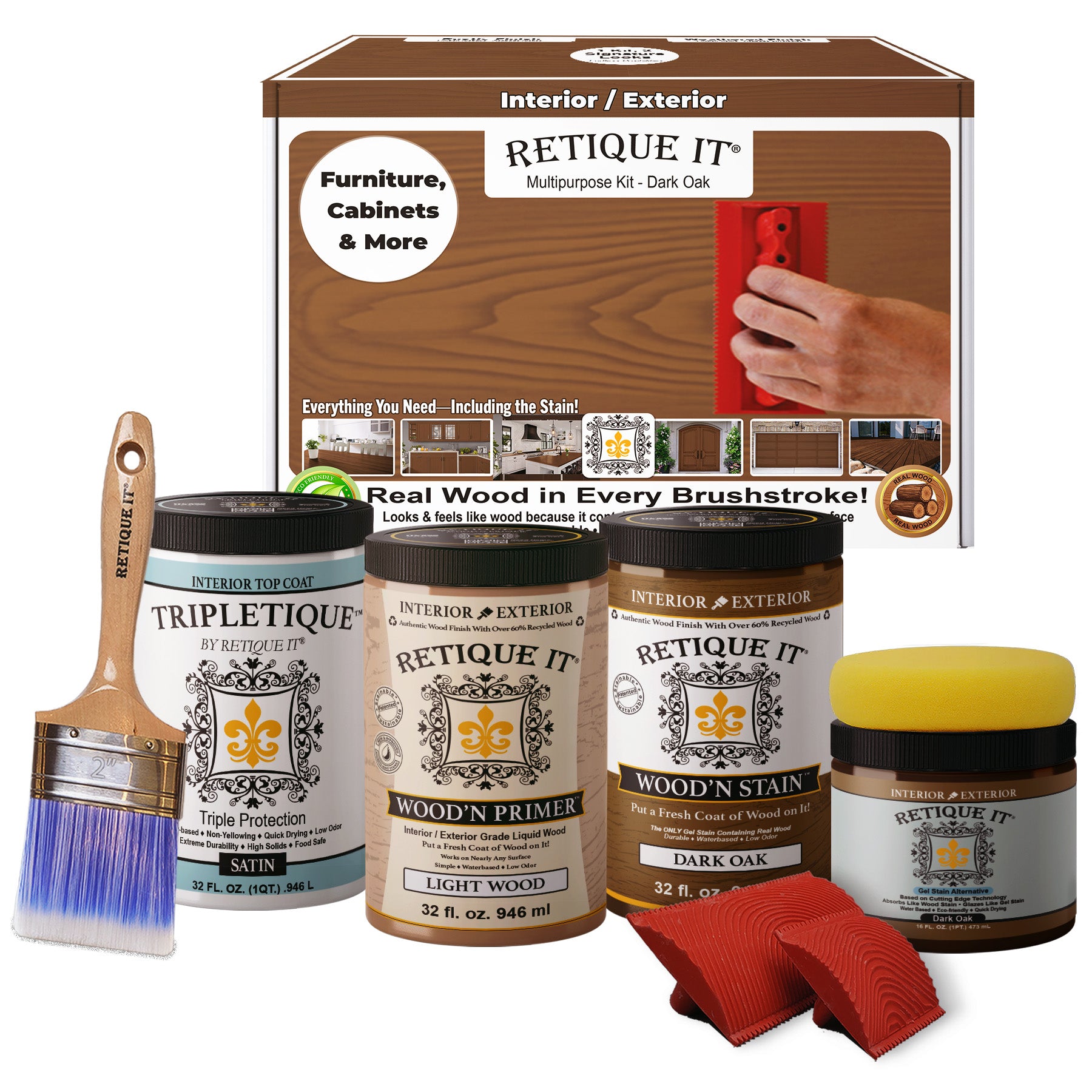 Multi-purpose Wood'n Kit (Large) - Dark Oak - Interior Top Coat