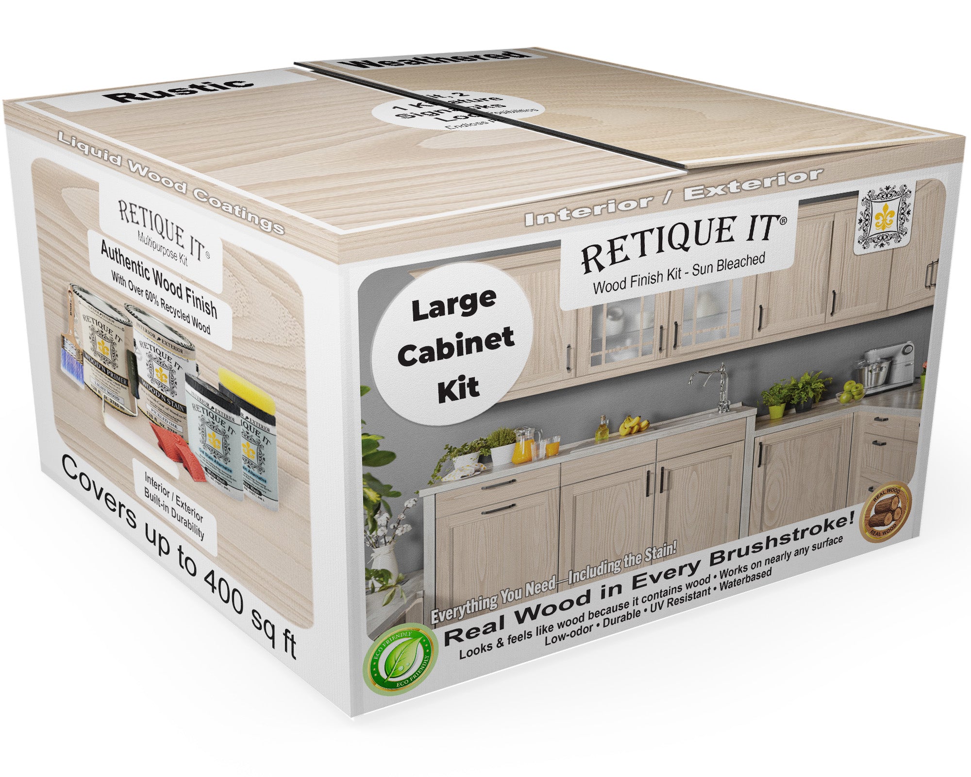 unity  フィトンチッド　(リキッド) Wood'n Finish Cabinet Kit (Grained) - White Oak | Retique It® Shop