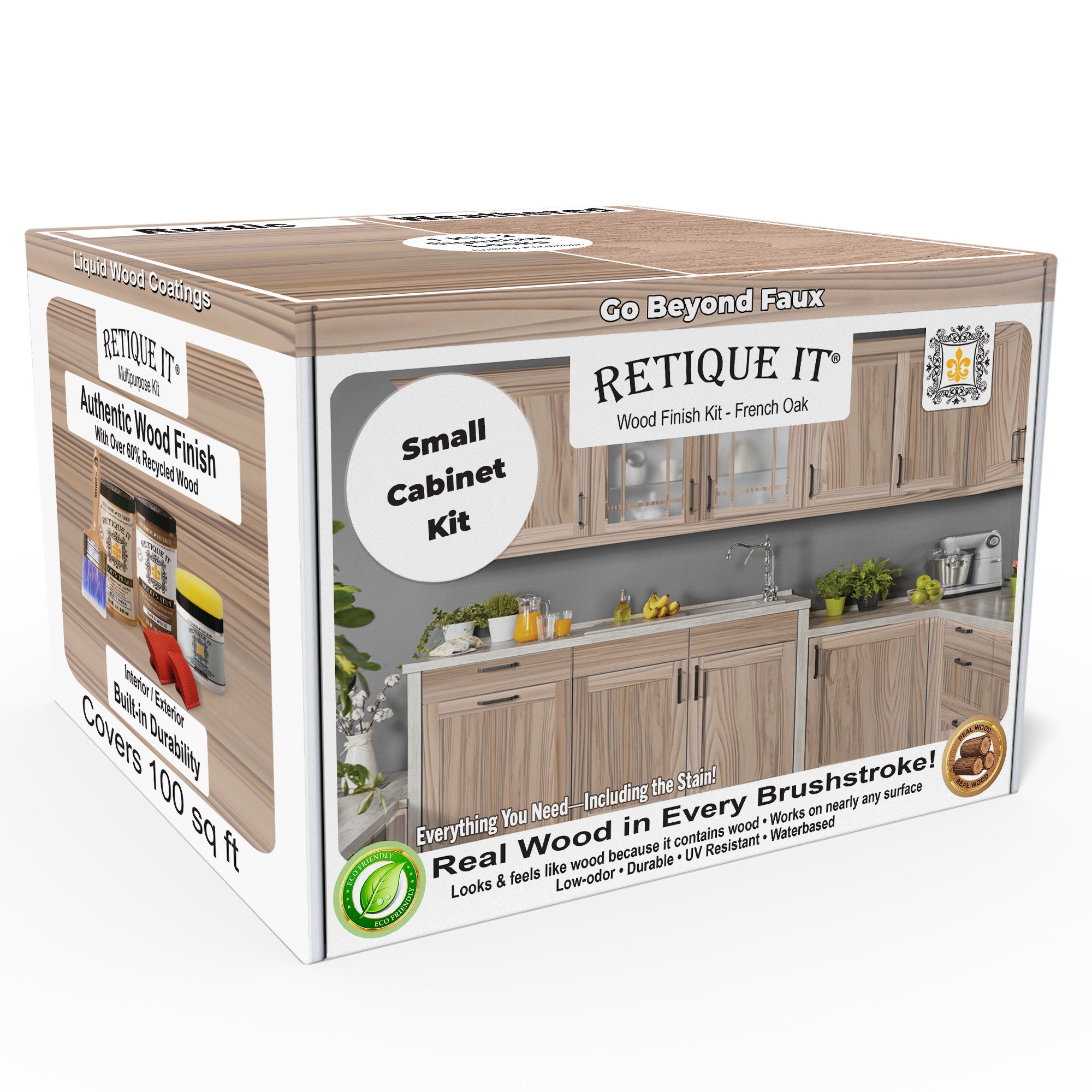 Wood'n Finish Cabinet Kit (Grained) - French Oak | Retique It® Shop