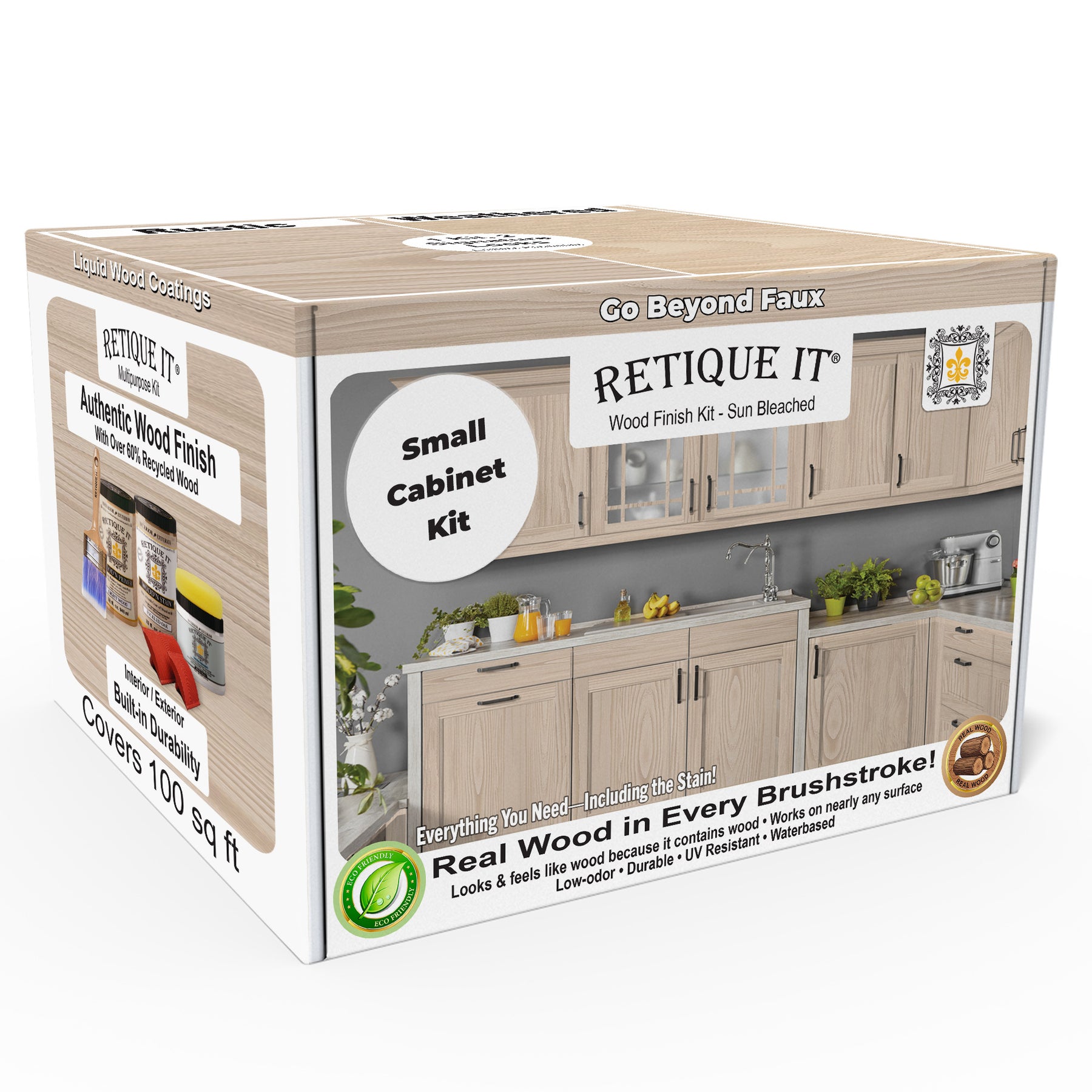 Wood'n Cabinet Kit (12 Door / Grained) - Sun Bleached