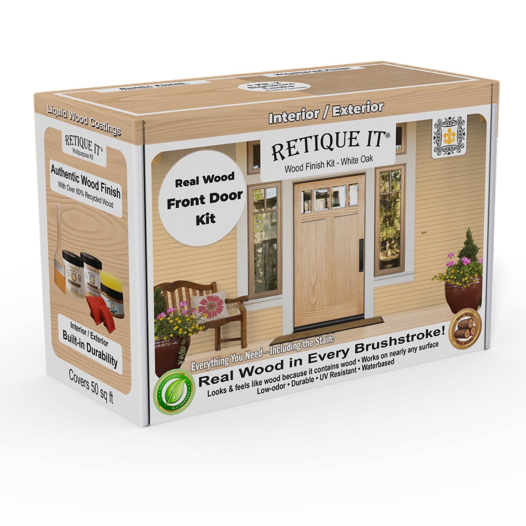 Wood'n Finish Front Door Kit - White Oak