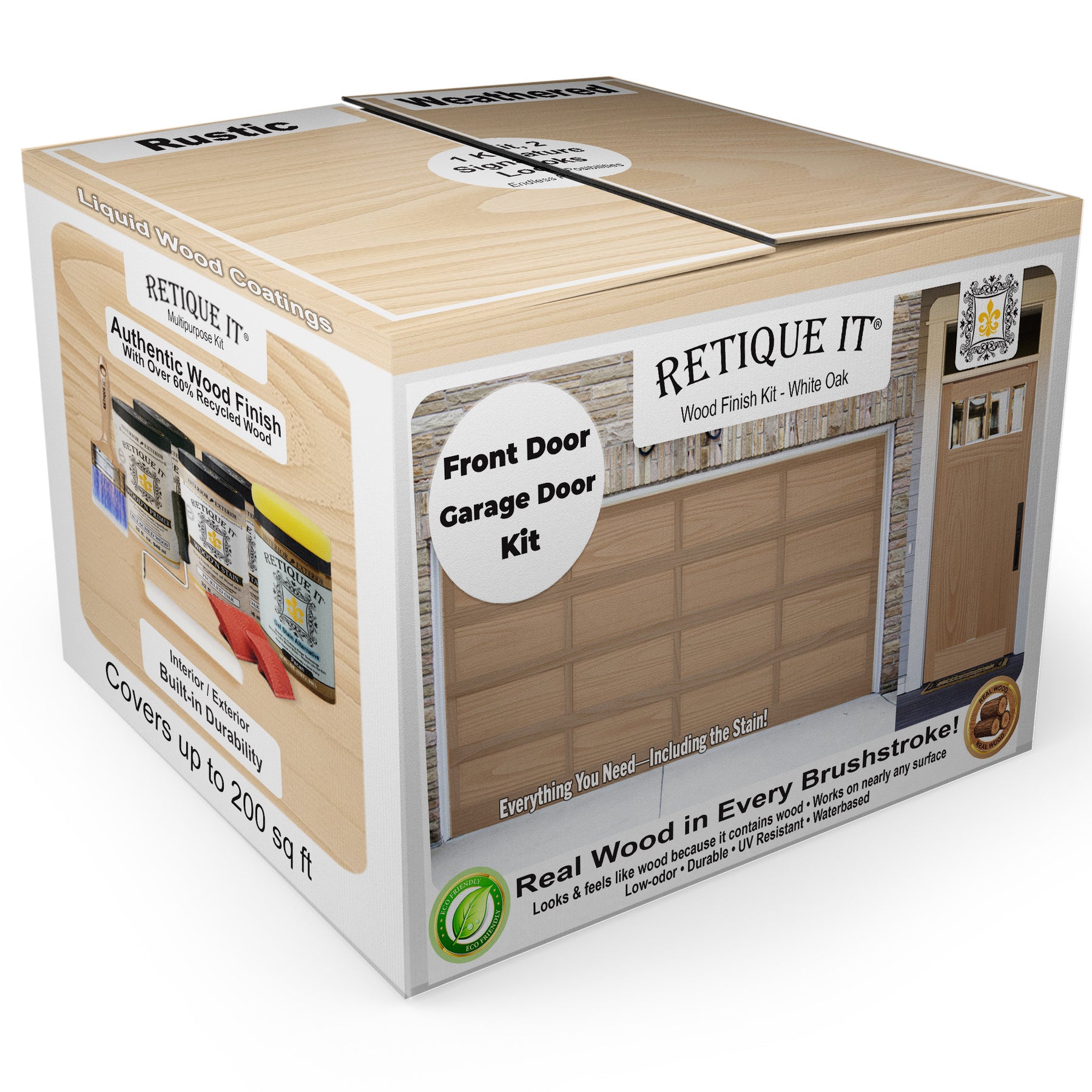 Wood'n Door Kit (Front & Garage Door) - White Oak