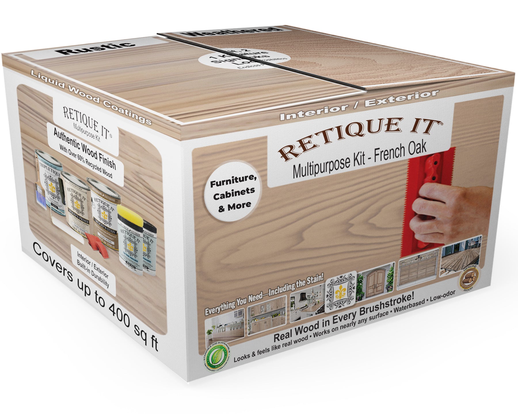 Multi-purpose Wood'n Kit (4x Lg) - French Oak - Interior Top Coat