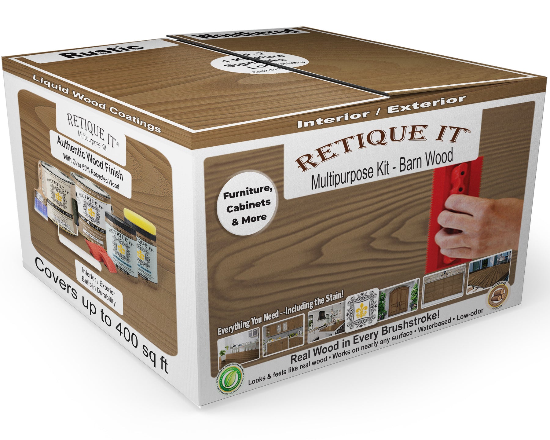 Multi-purpose Wood'n Kit (4x Lg) - Barn Wood