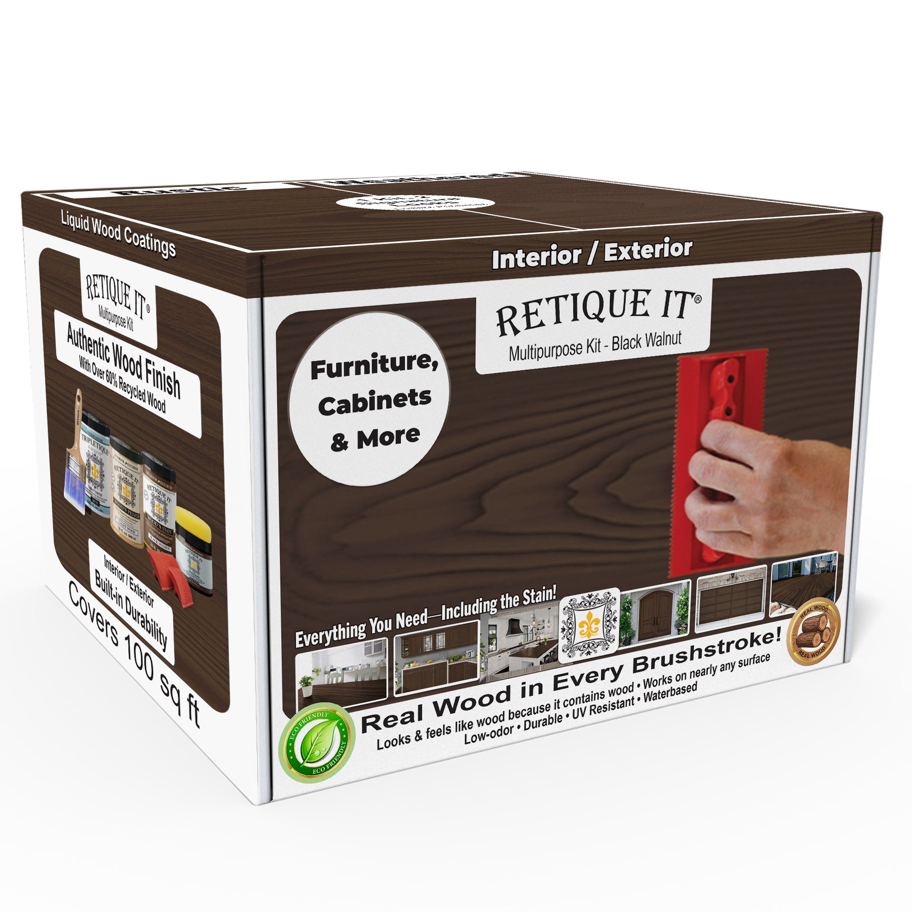 Multi-purpose Wood'n Kit (Large) - Black Walnut - Interior Top Coat