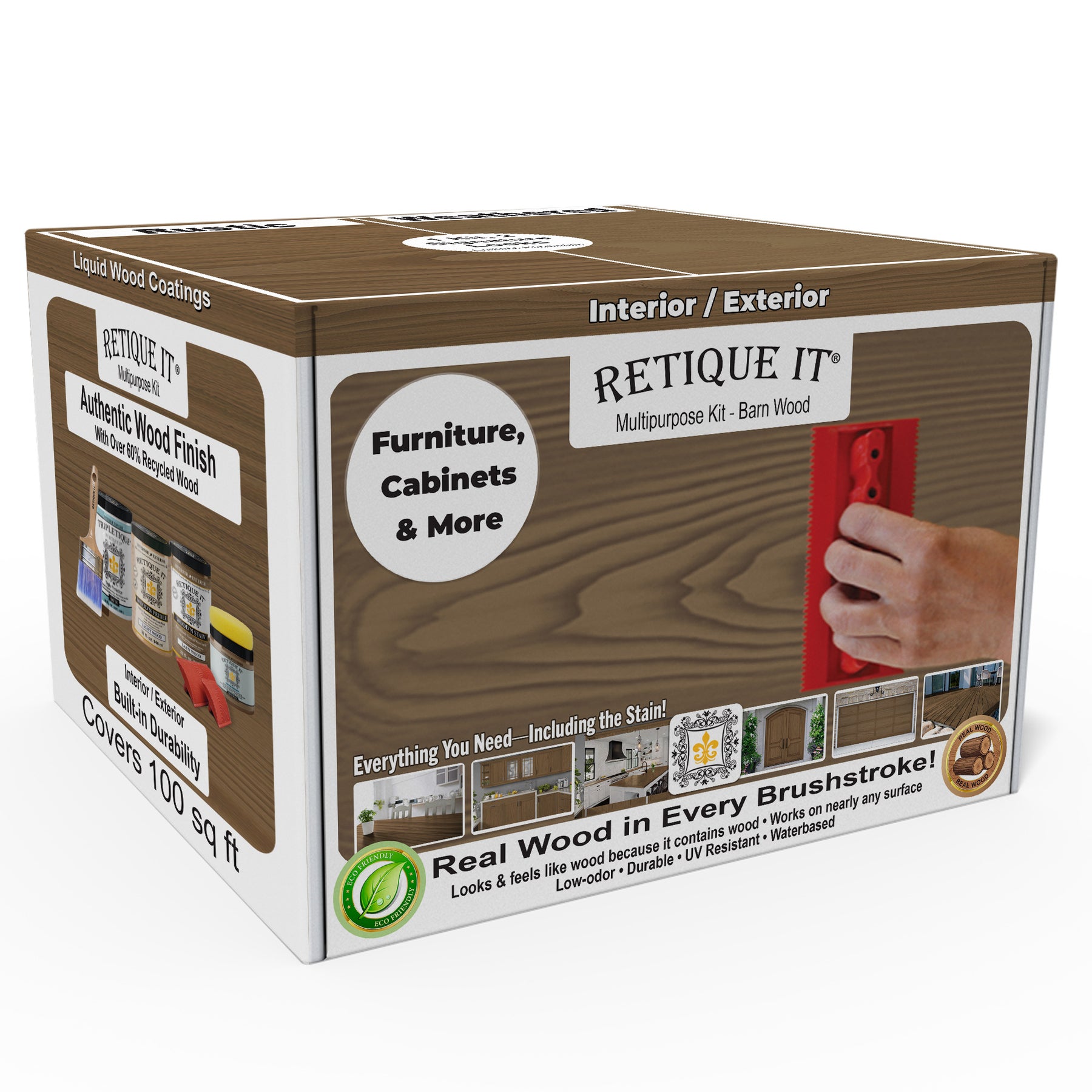 Multi-purpose Wood'n Kit (Large) - Barn Wood - Interior Top Coat
