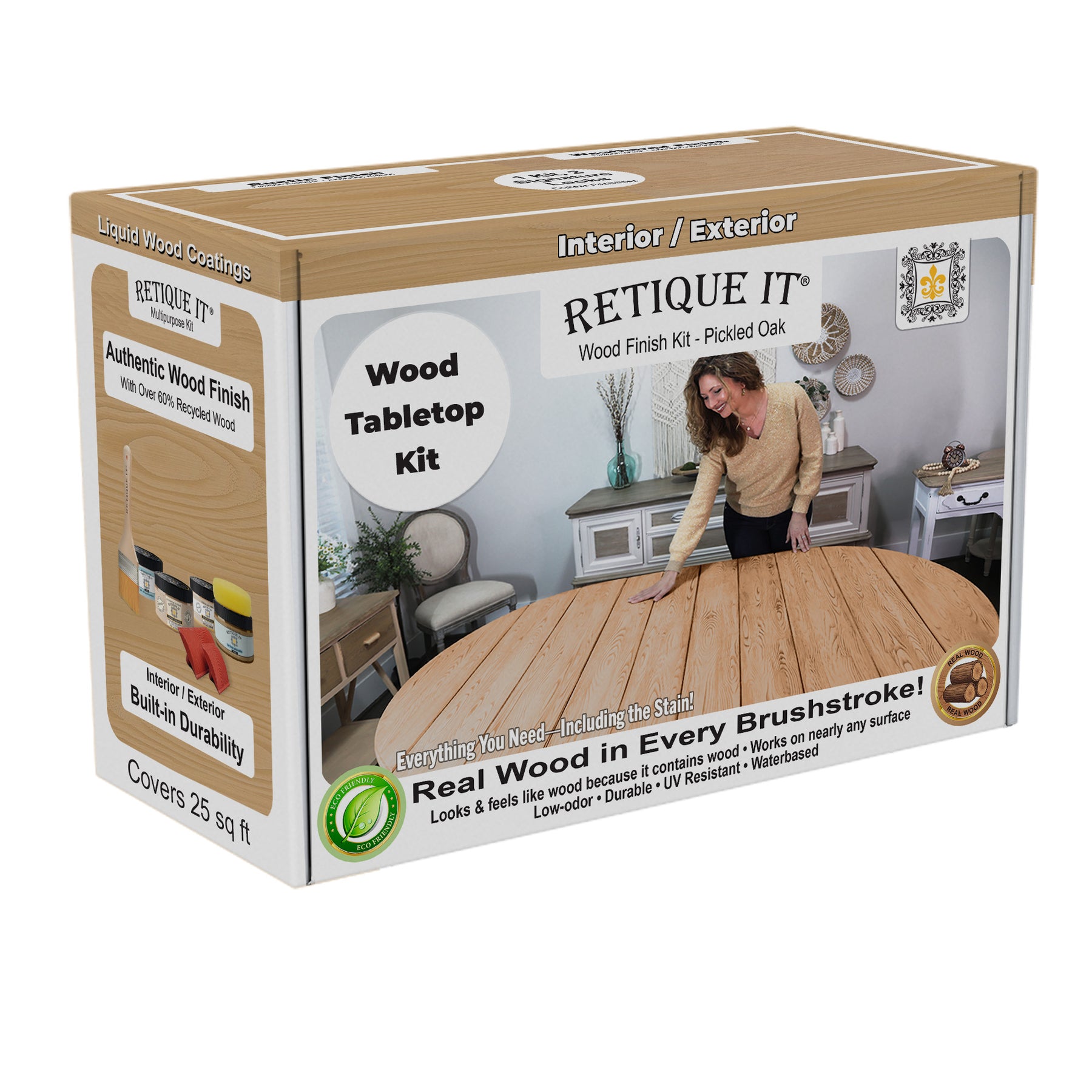Tabletop Wood'n Finish Kit - Pickled Oak