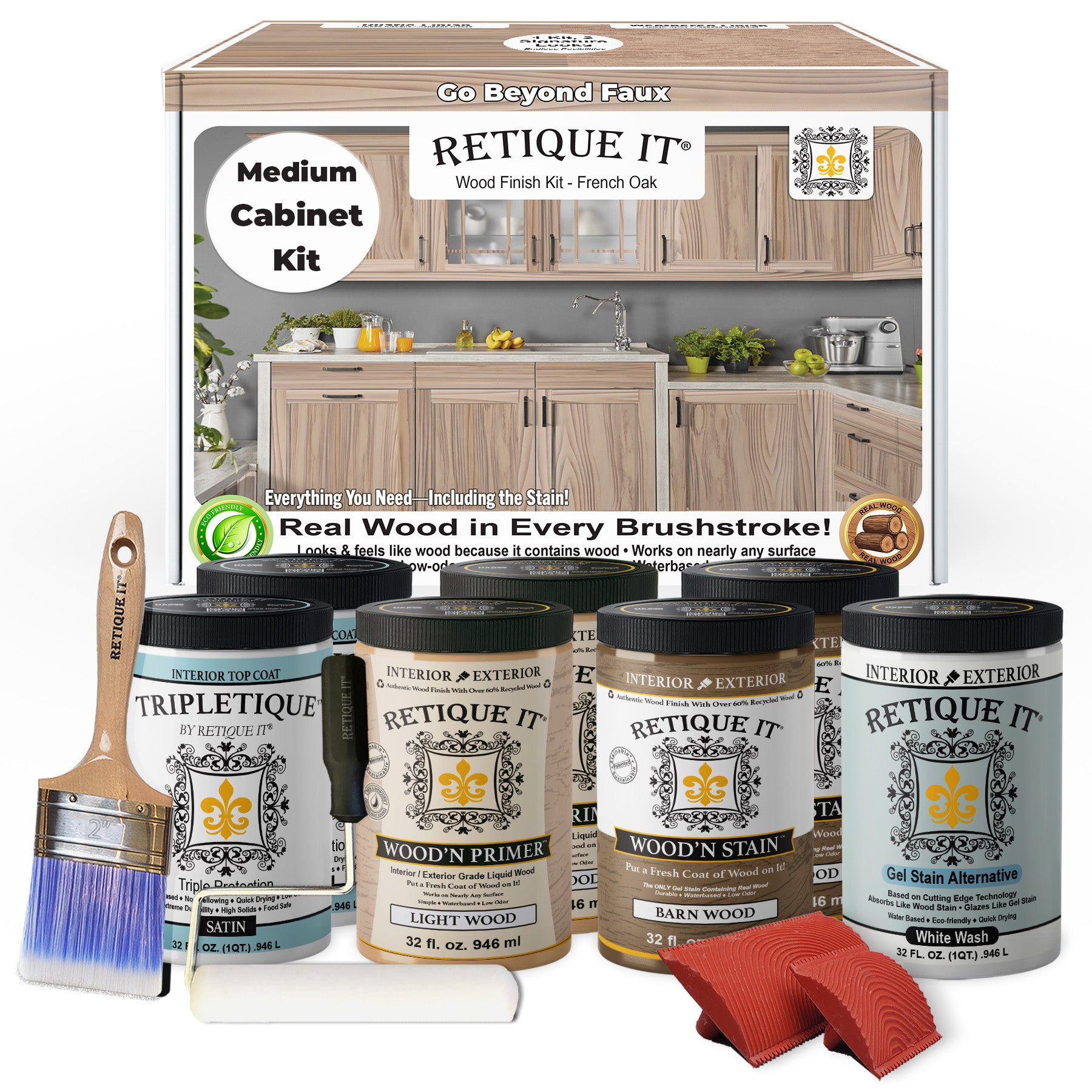 Wood'n Cabinet Kit (24 Door / Grained) - French Oak