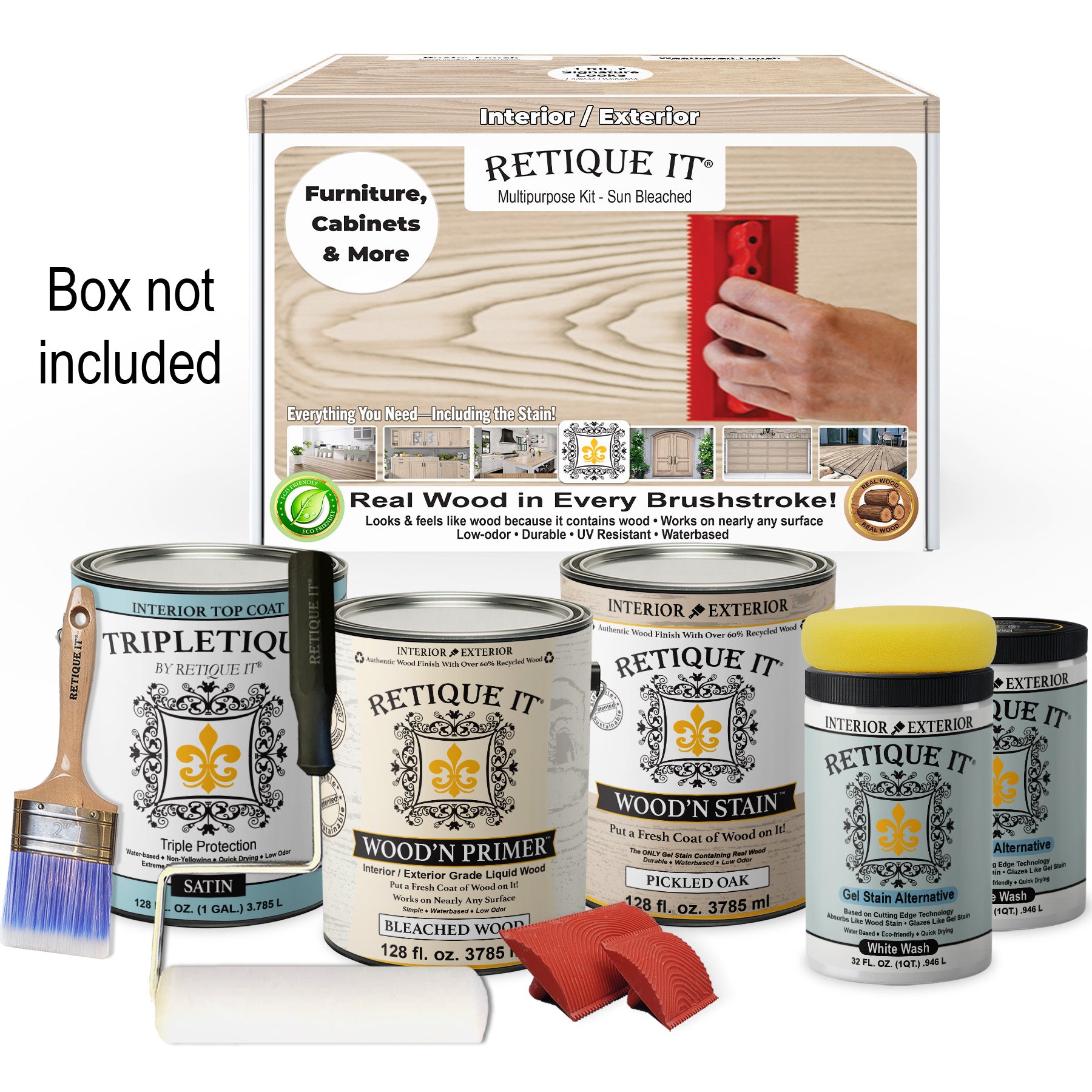 Multi-purpose Wood'n Kit (4x Lg) Sun Bleached Interior Top Coat
