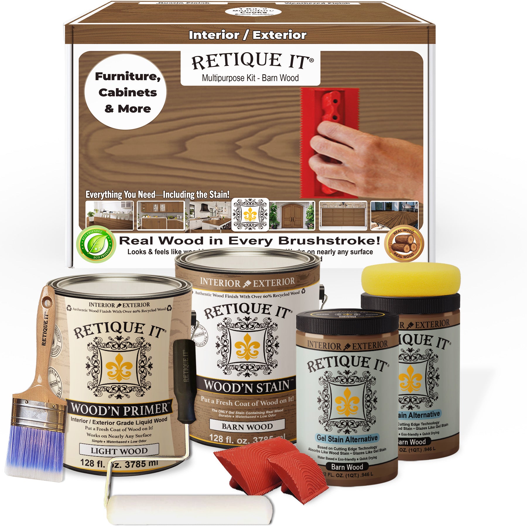 Multi-purpose Wood'n Kit (4x Lg) - Barn Wood