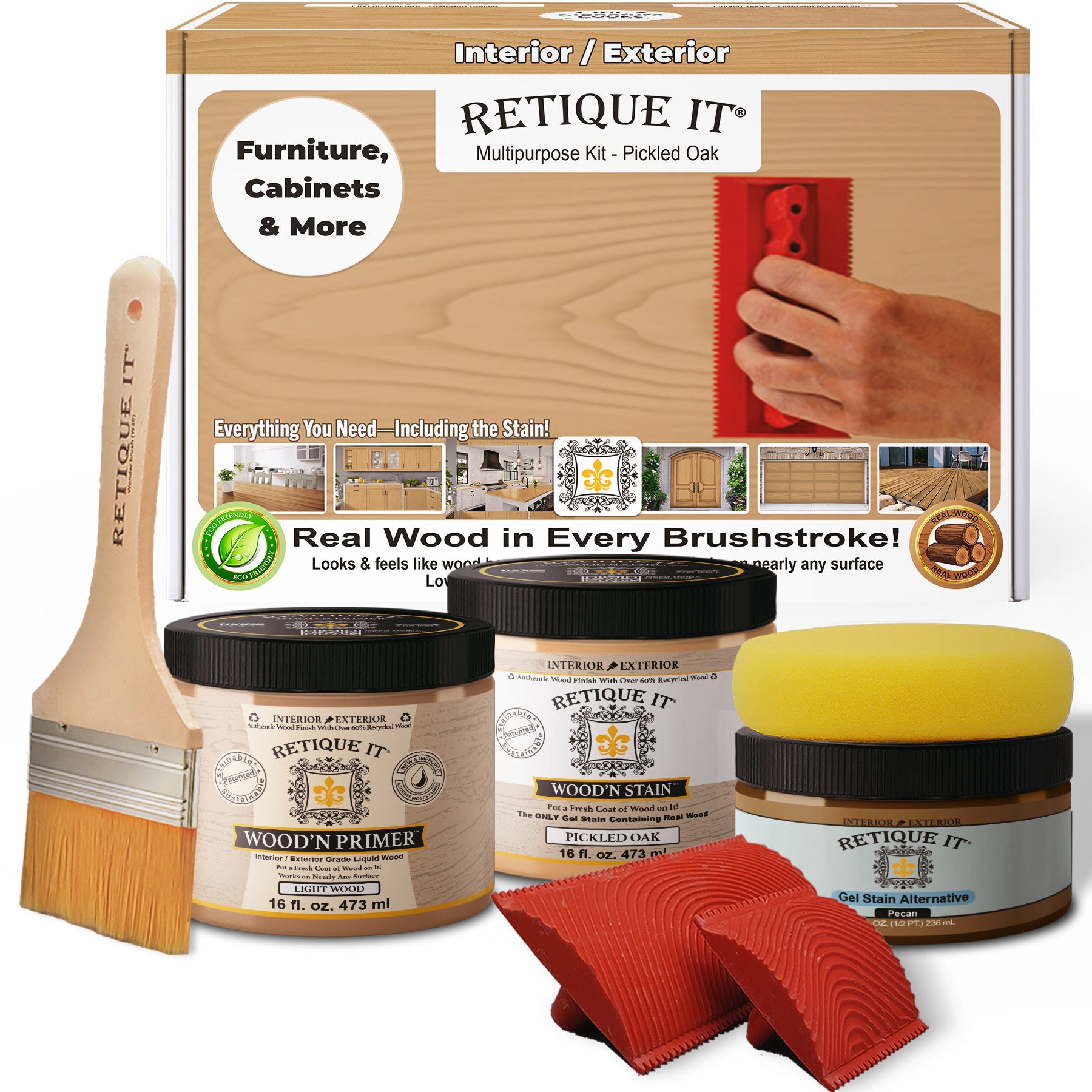 Multi-purpose Wood'n Kit (Med) - Pickled Oak