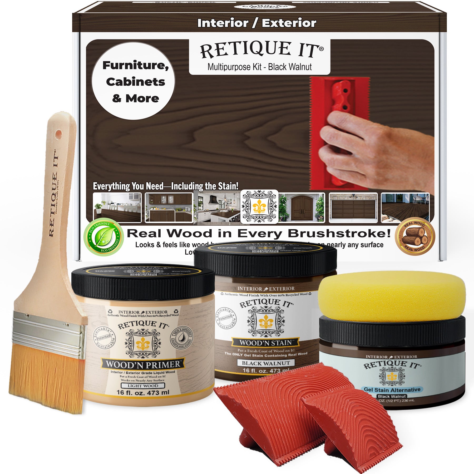 Multi-purpose Wood'n Kit (Med) - Black Walnut