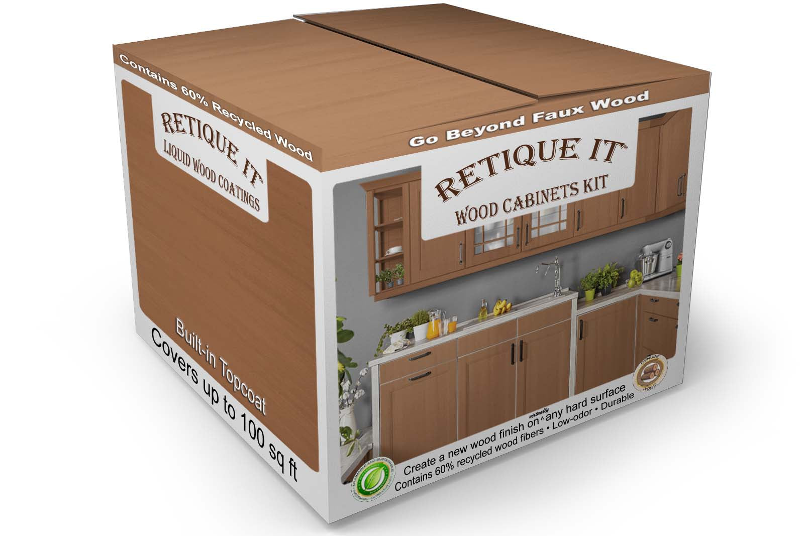Wood'n Cabinet Kit - (12 Door / Smooth) - Dark Oak
