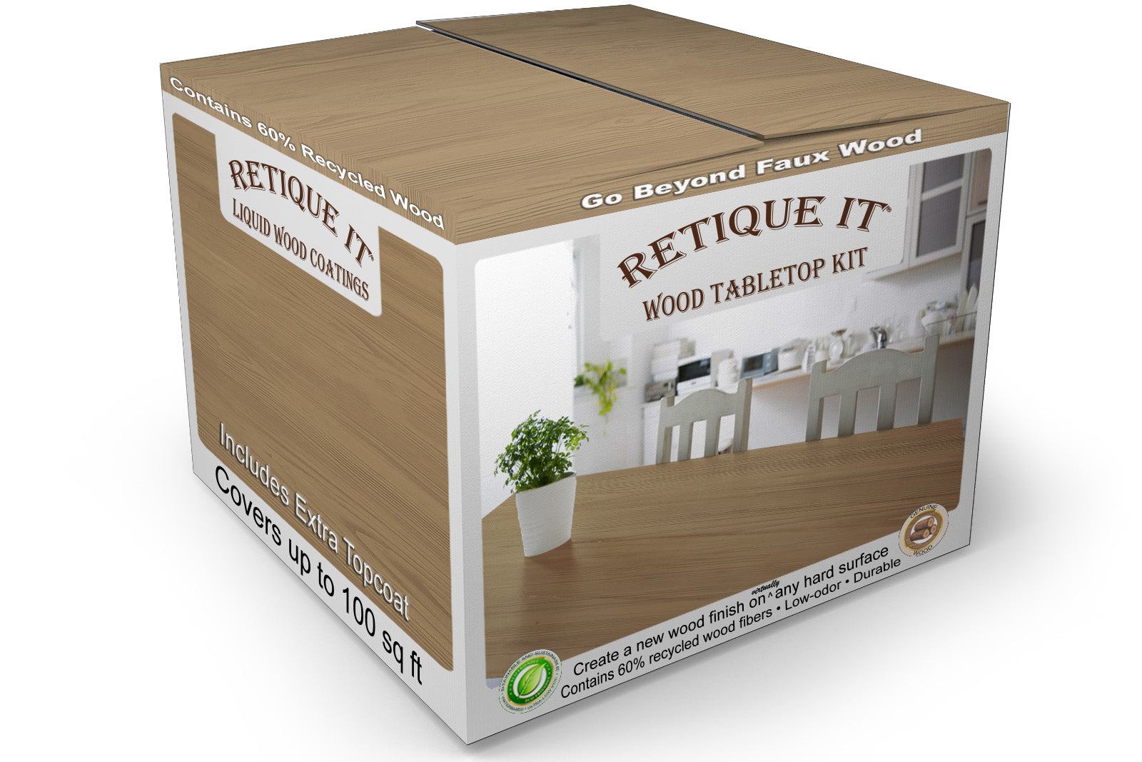 Wood&rsquo;n Finish Tabletop Kit - Barn Wood | Retique It® Shop