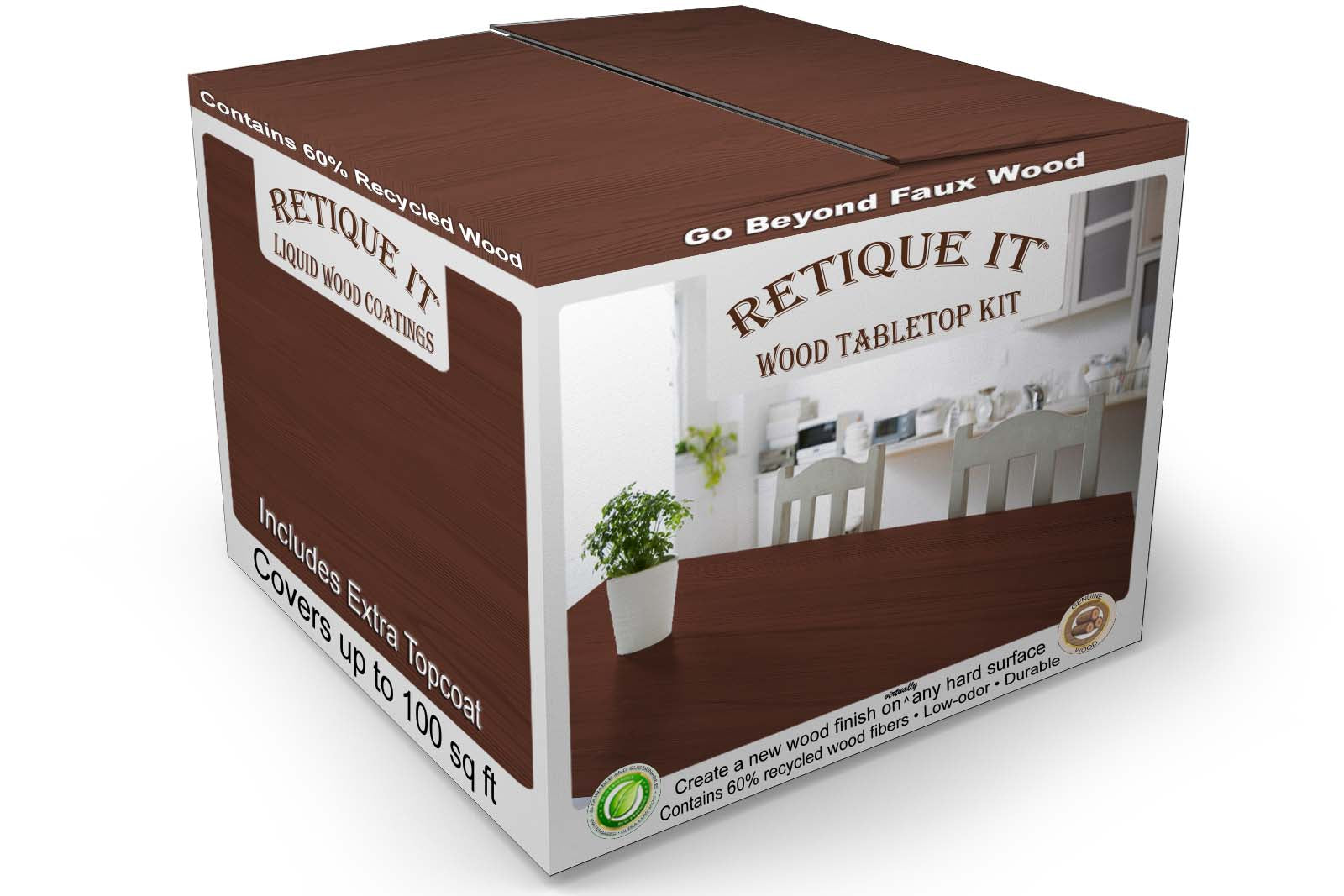 Wood&rsquo;n Finish Tabletop Kit - Red Mahogany | Retique It® Shop