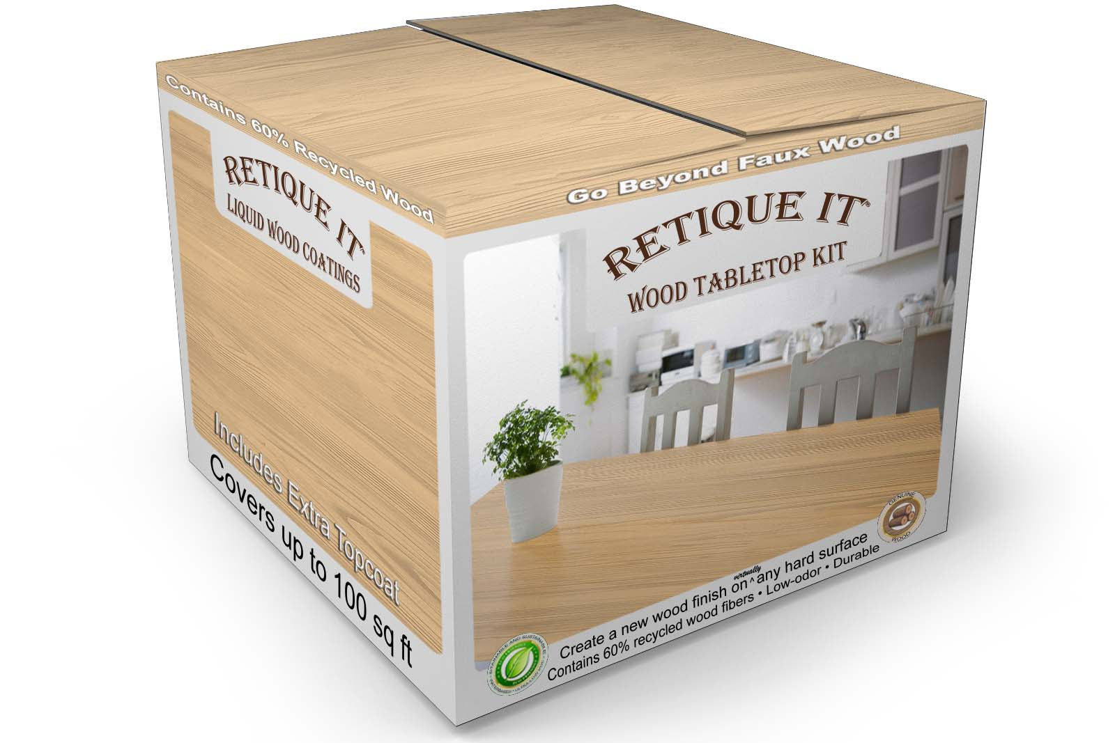 Wood’n Finish Tabletop Kit - Pickled Oak | Retique It庐 Shop