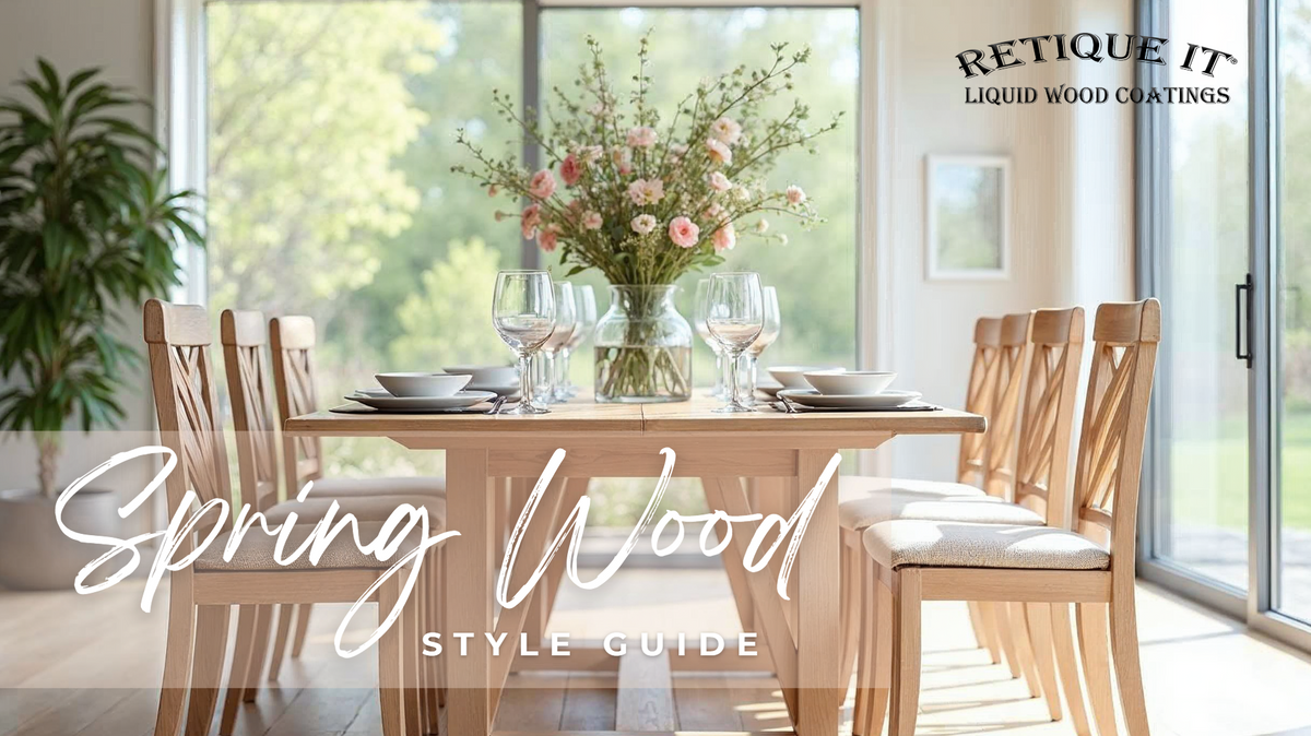 Cover image for Retique It® Mastering Wood Graining course bundle featuring spring style trends and techniques for 2025.