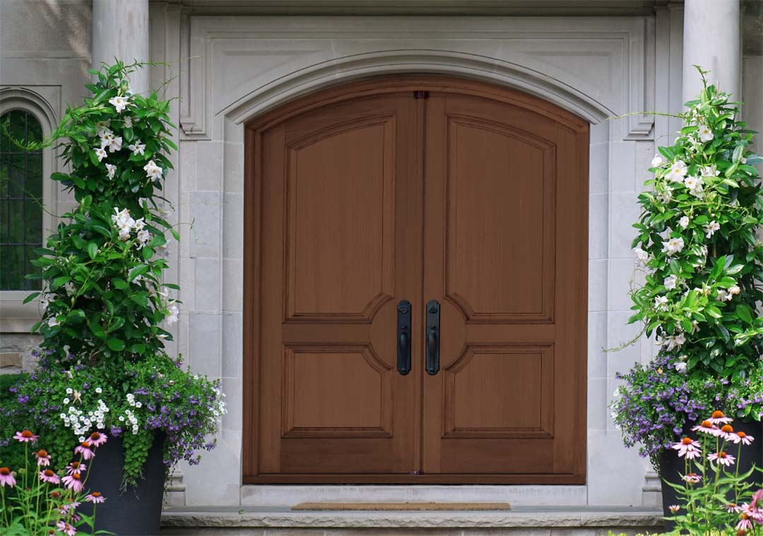 Wood'n Finish Front Door Kit (Double) - Java