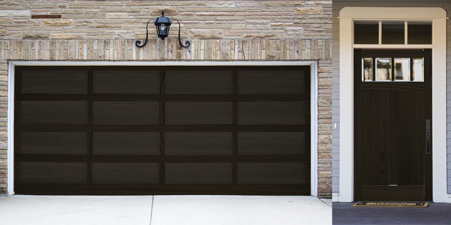 Wood'n Door Smooth Finish Kit (Front & Garage Door) - Classic Black