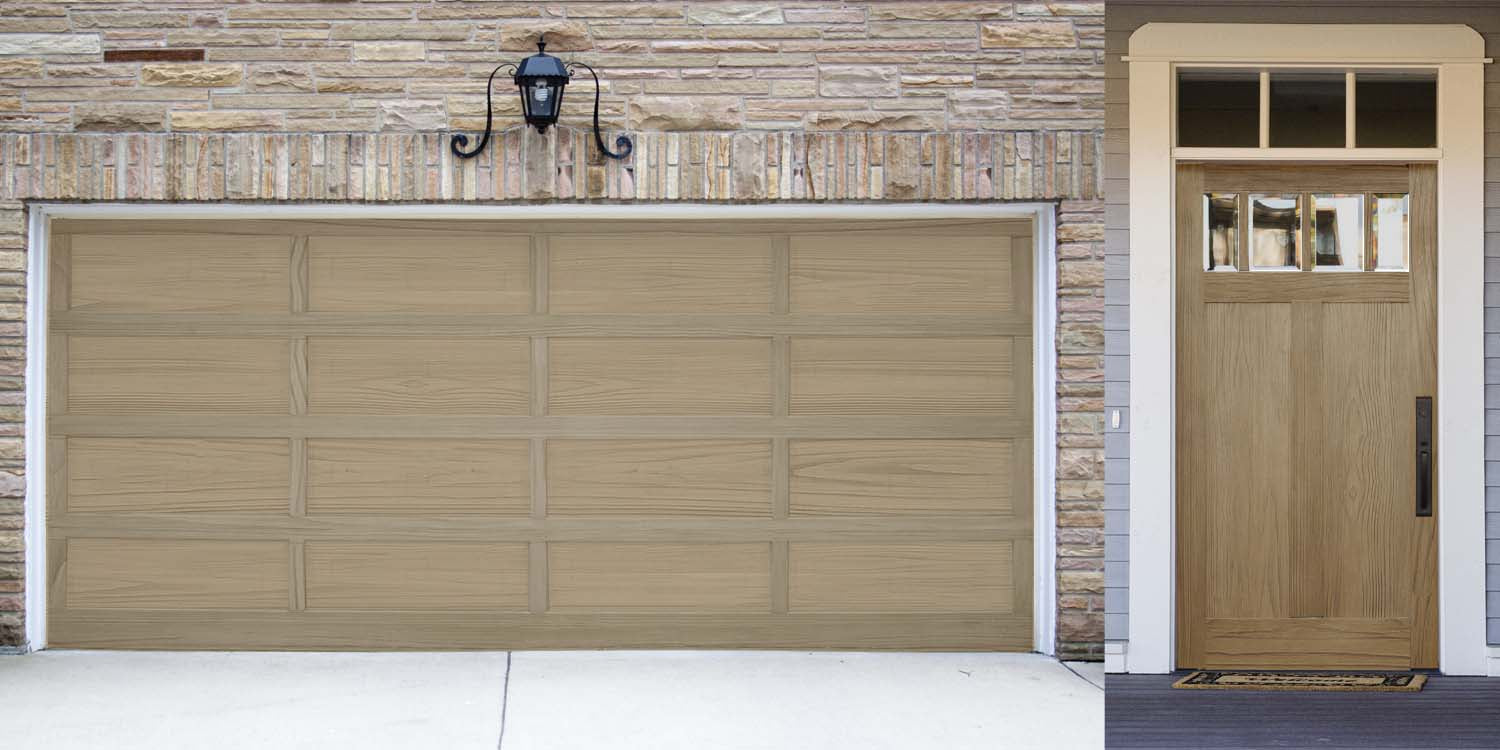 Wood'n Door Smooth Finish Kit (Front & Garage Door) - Drift Wood