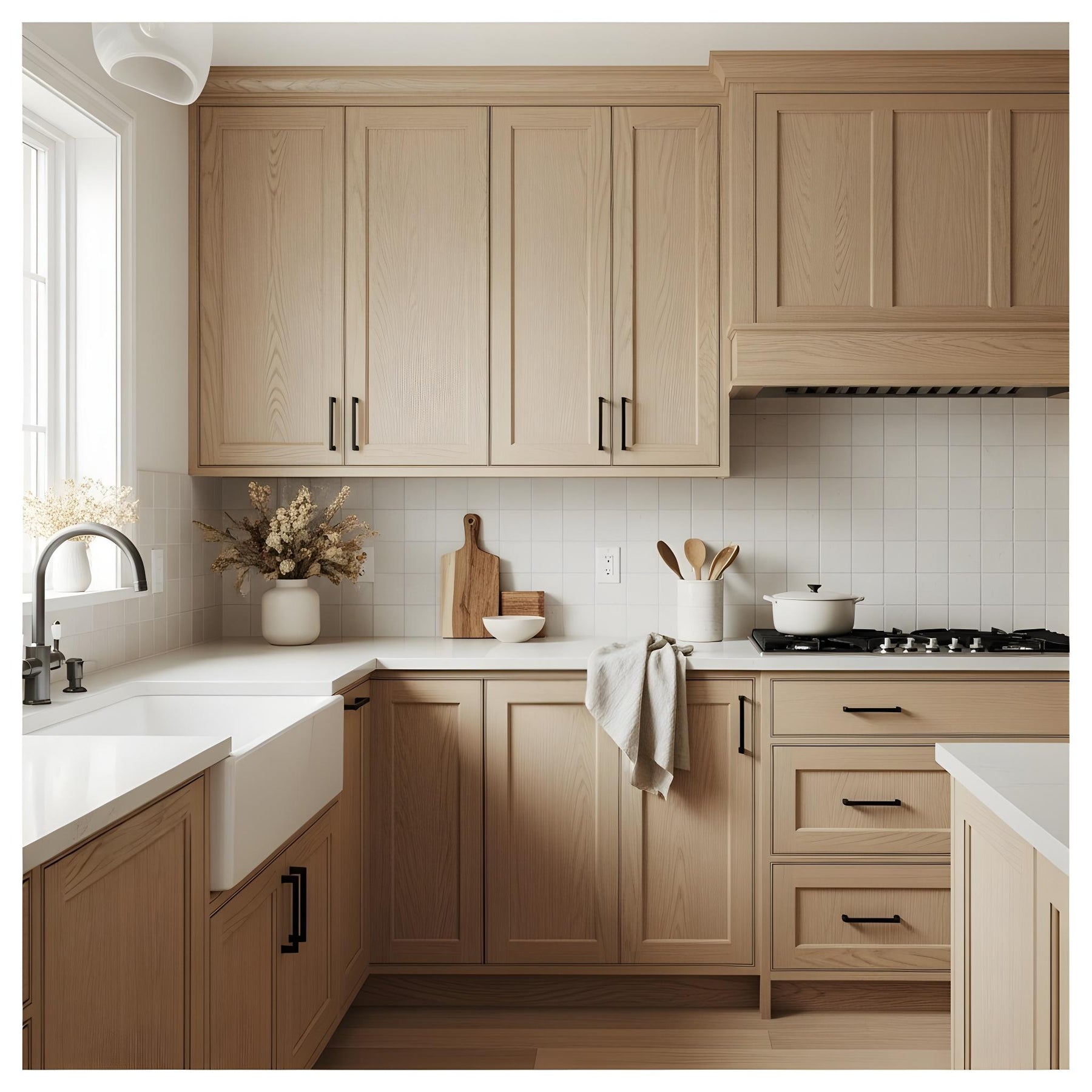 Wood'n Cabinet Kit (24 Door / Grained) - White Oak