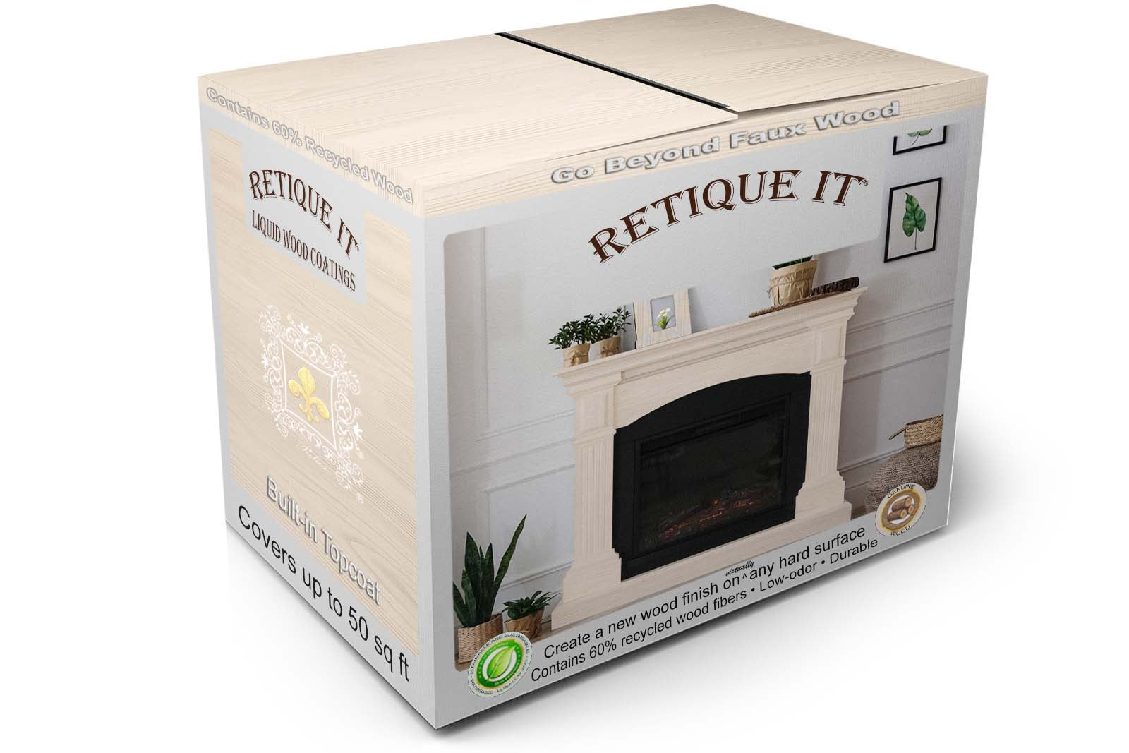 Fireplace Wood'n Kit (Full Fireplace) - Pickled Oak