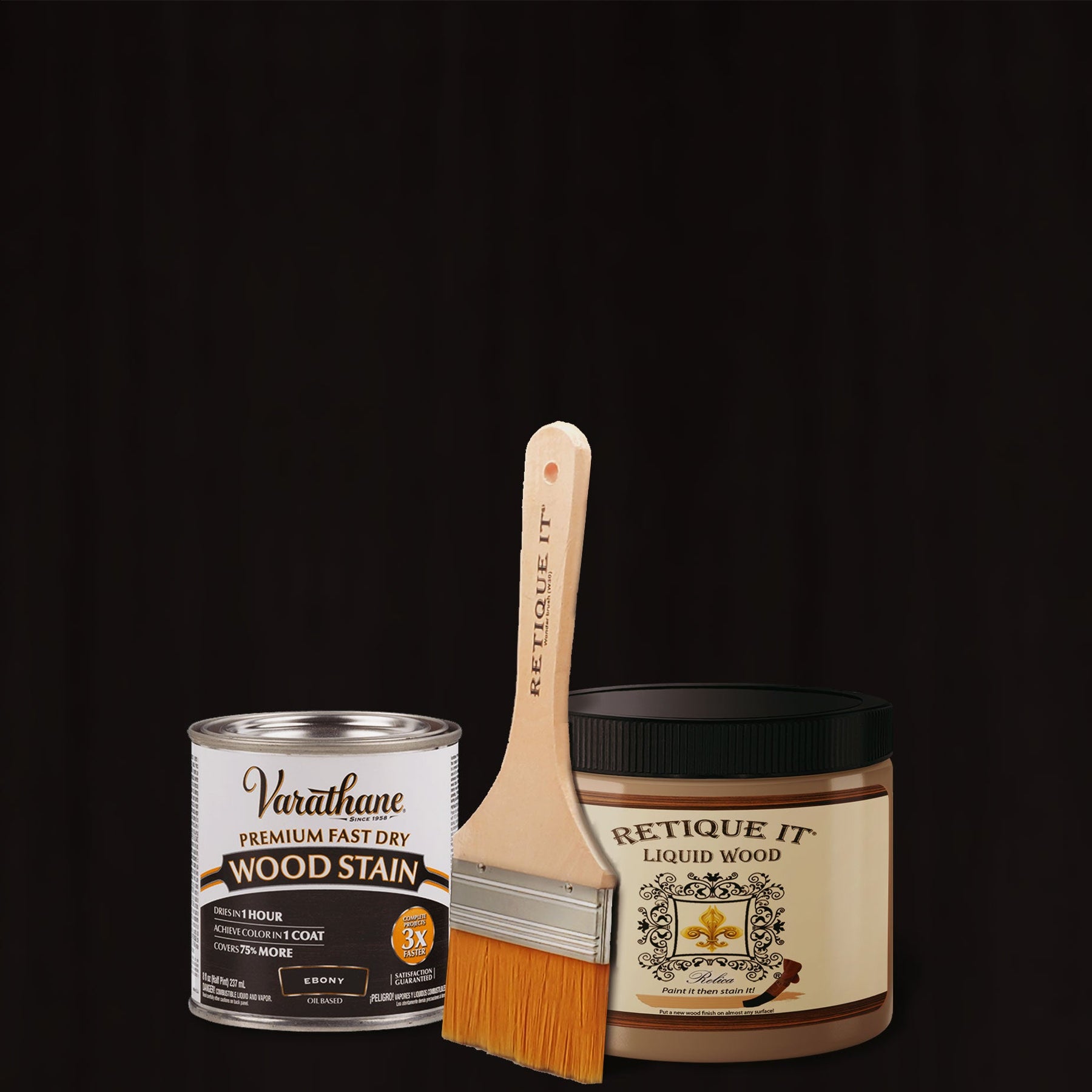 Liquid Wood Kit - Ebony Oil-based Stain