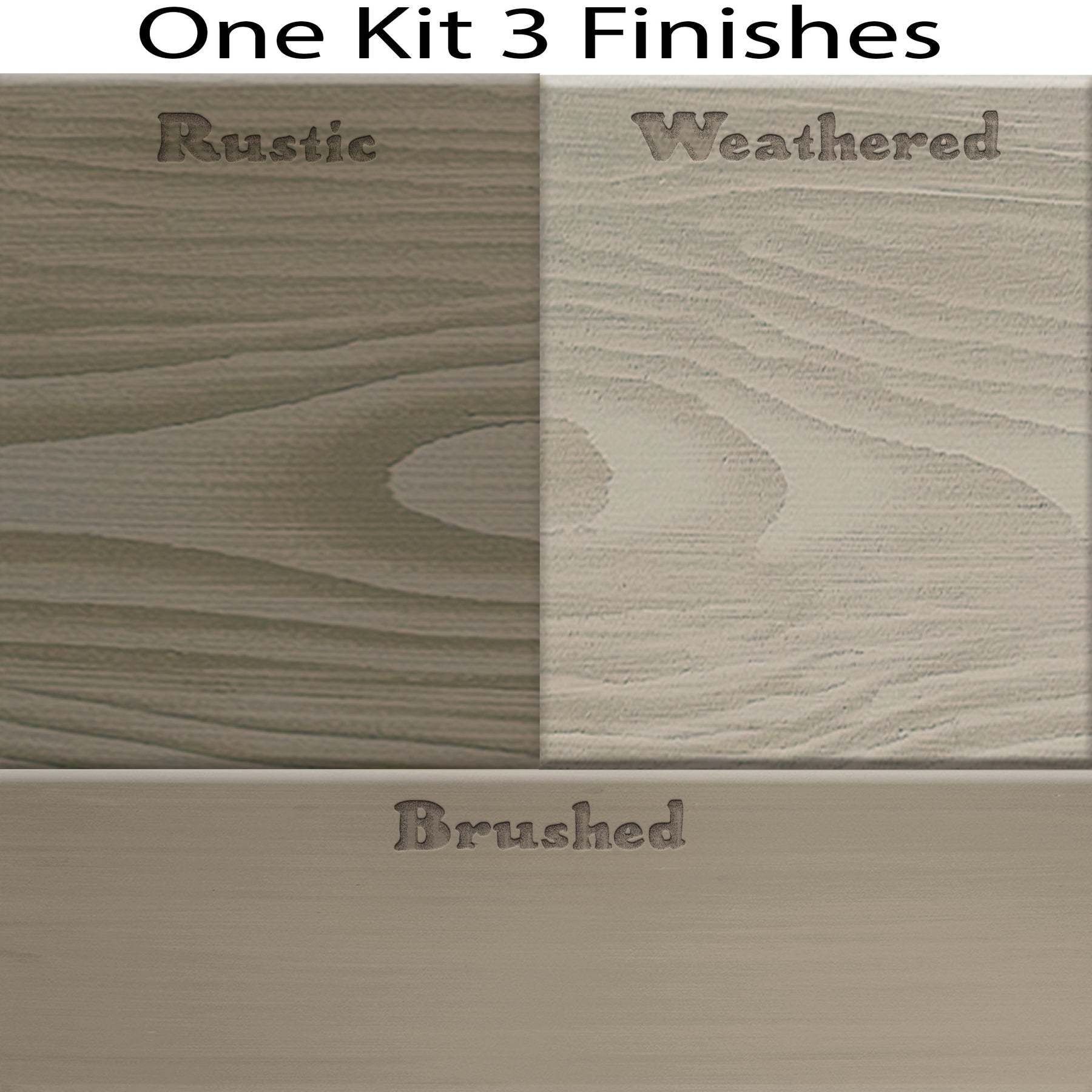 Fireplace Mantel Wood'n Finish Kit - Weathered Wood