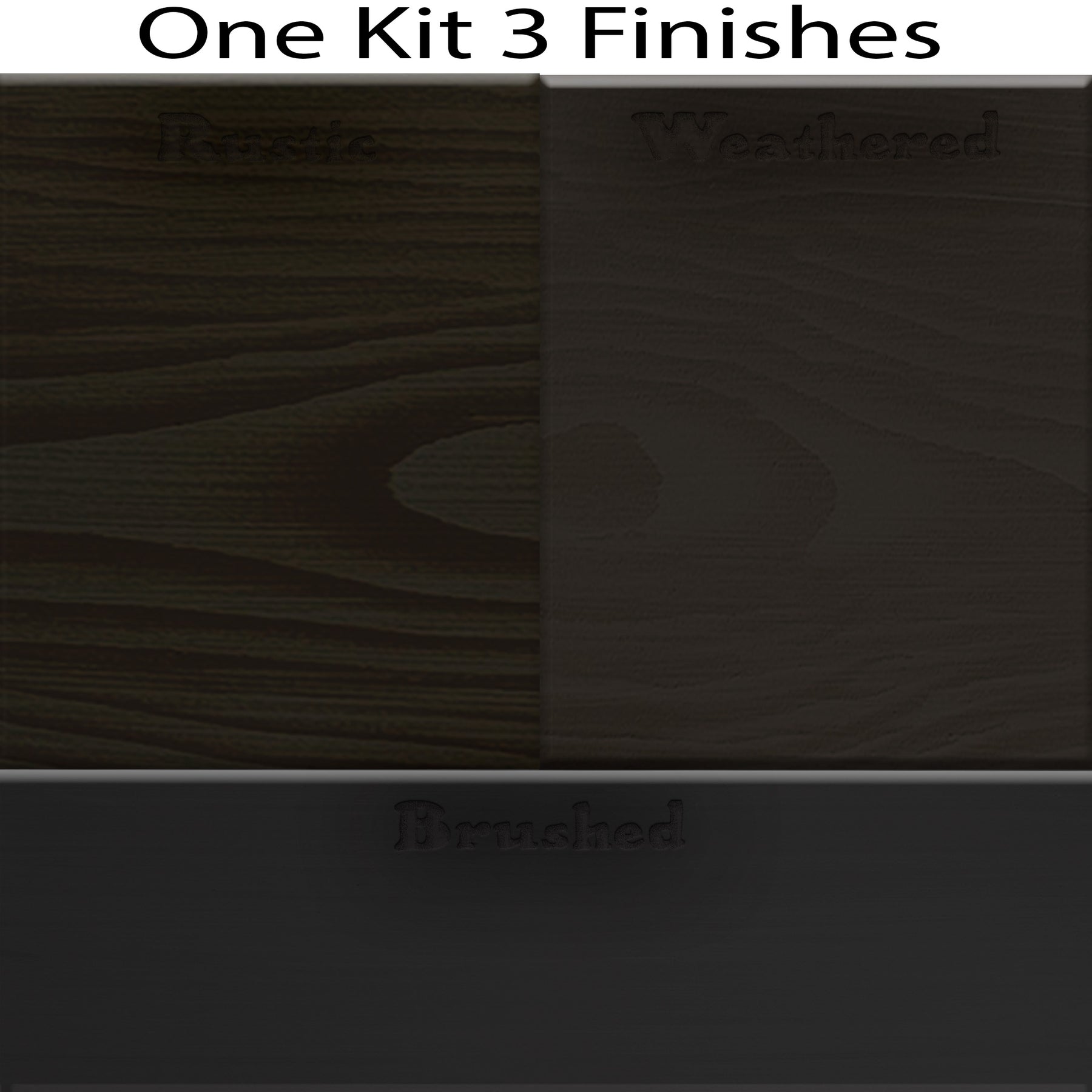 Wood'n Door Smooth Finish Kit (Front & Garage Door) - Classic Black
