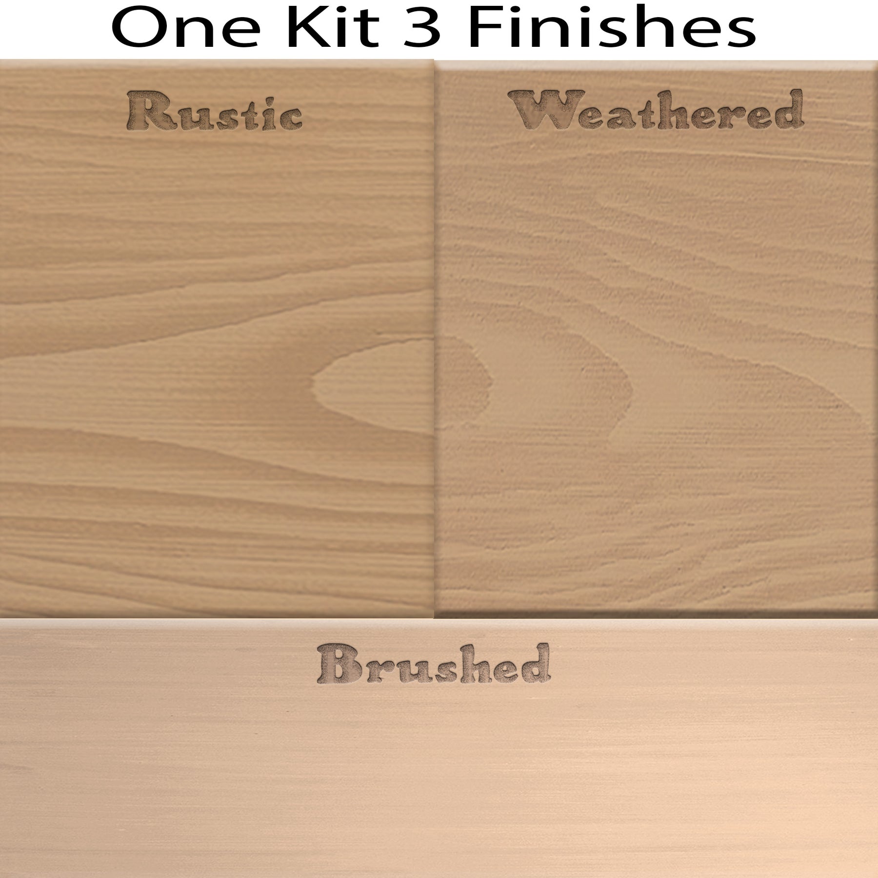 Multi-purpose Wood'n Kit (4x Lg) - Pickled Oak