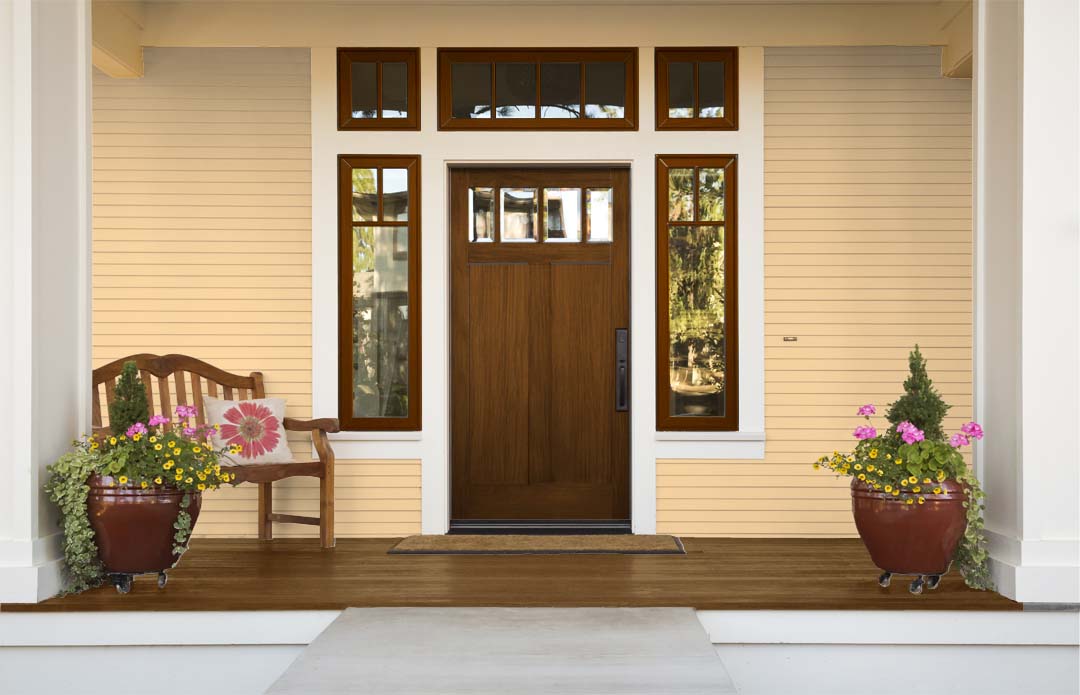 Wood'n Finish Front Door Kit - Vintage Cherry