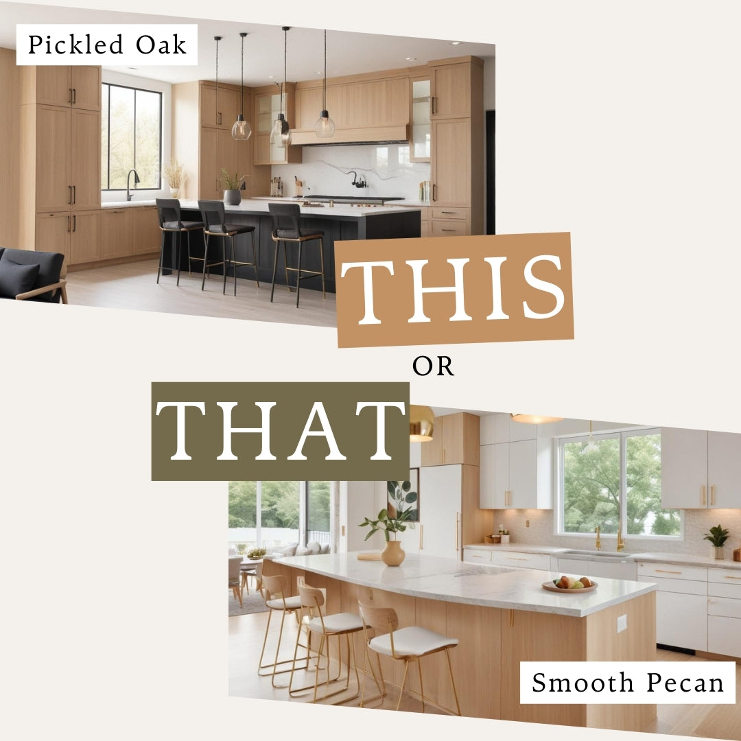 Let's Compare Retique It® Pickled Oak and Smooth Pecan