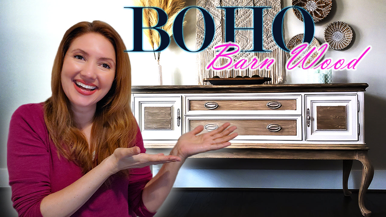 How To: Boho Buffet - Barn Wood Weathered Finish with Alabaster