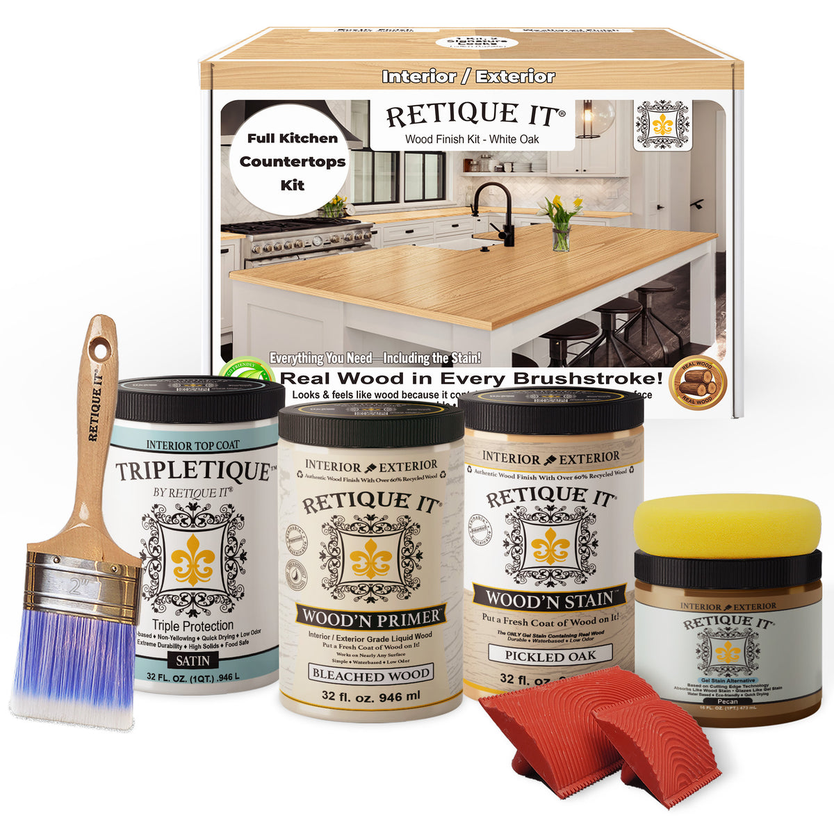 Countertop Kit - Full Kitchen - White Oak