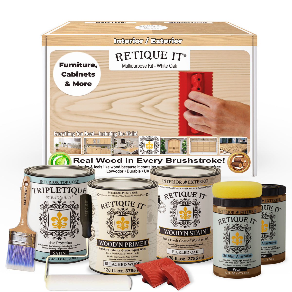 Multi-purpose Wood'n Kit (4x Lg) - White Oak - Interior Top Coat