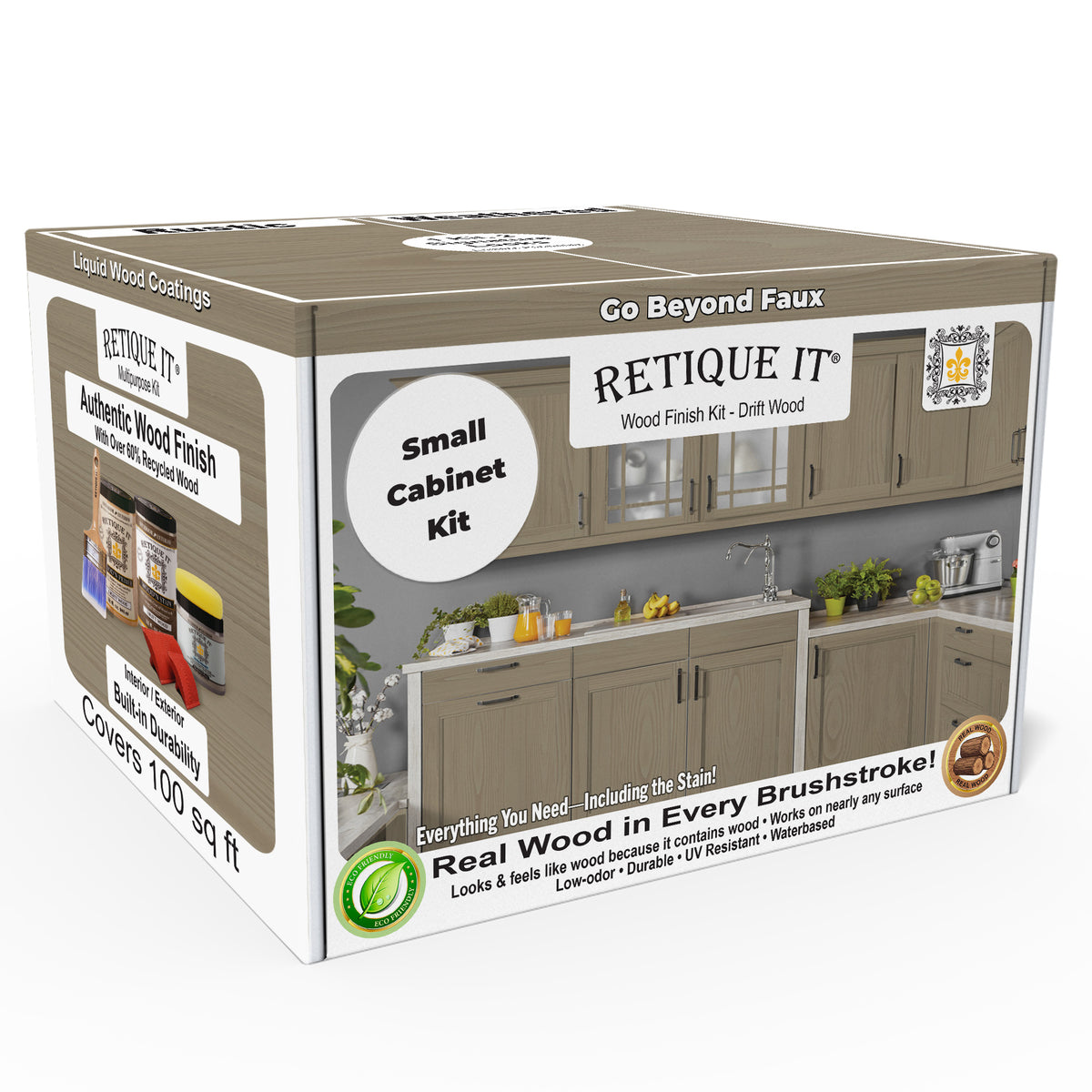 Wood'n Cabinet Kit (12 Door / Grained) - Drift Wood