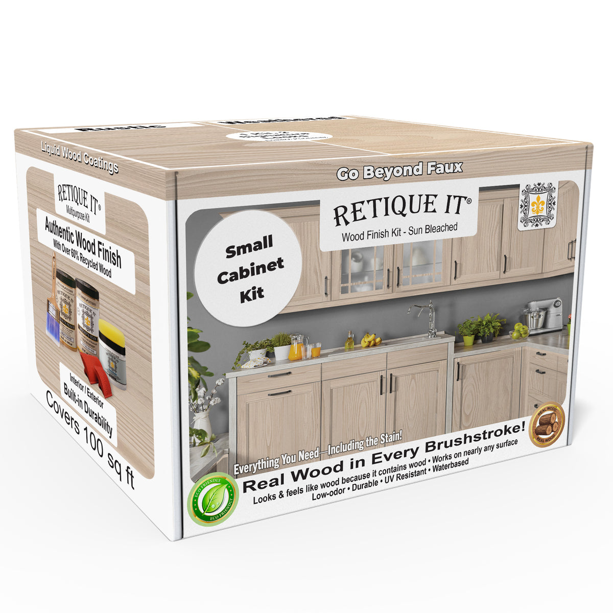 Wood'n Cabinet Kit (12 Door / Grained) - Sun Bleached