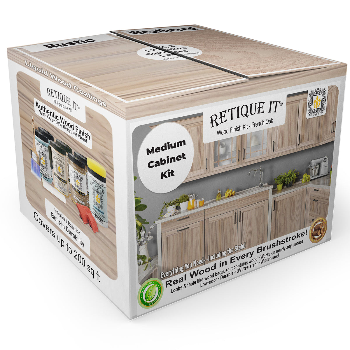 Wood'n Cabinet Kit (24 Door / Grained) - French Oak