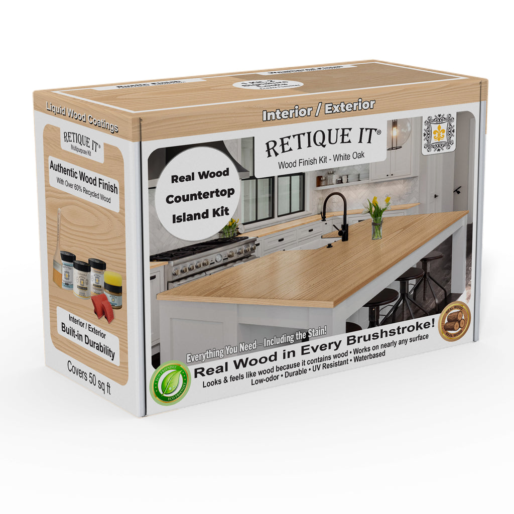 unity  フィトンチッド　(リキッド) Wood'n Finish Kitchen Island Countertop Kit - White Oak | Retique