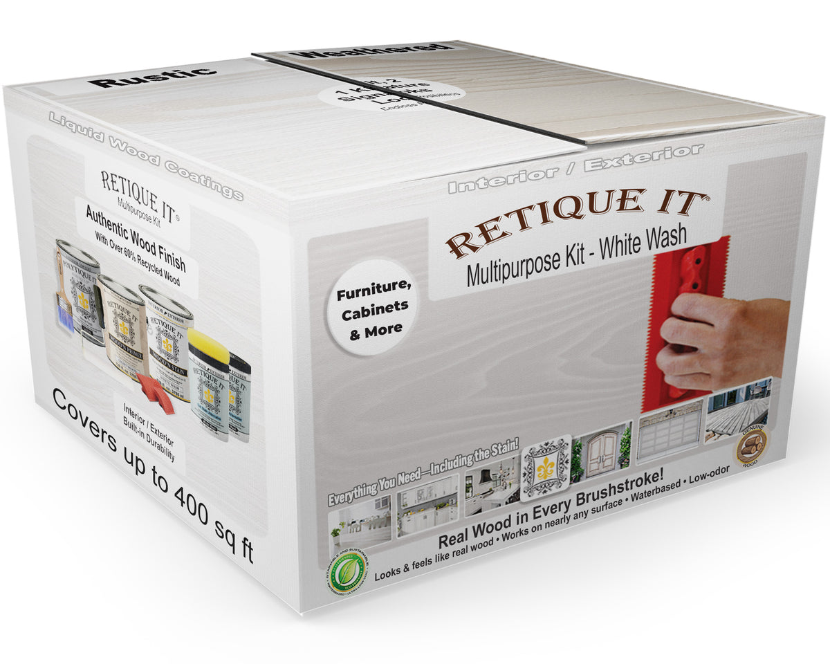 Multi-purpose Wood'n Kit (4x Lg) - White Wash - Exterior Top Coat