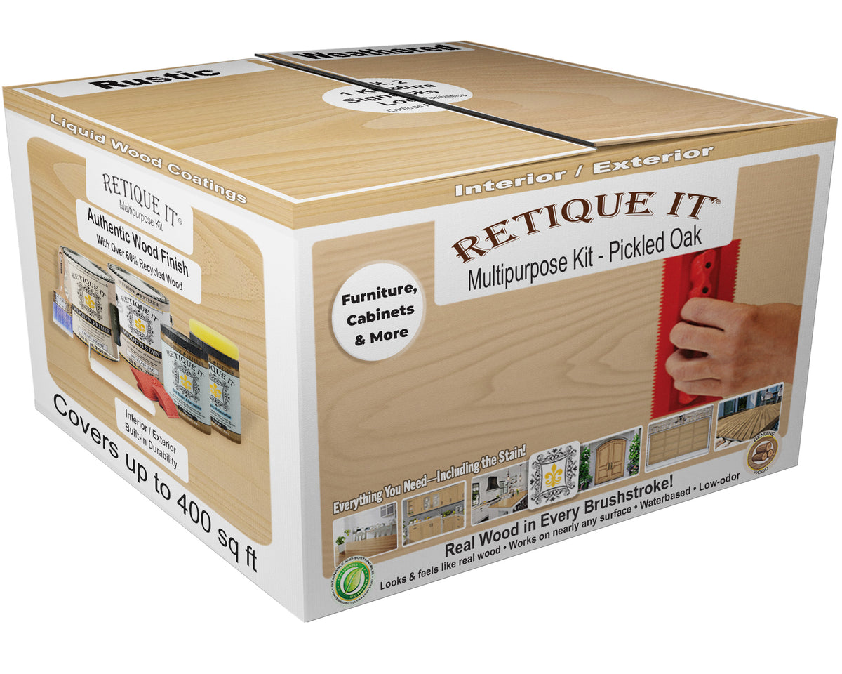 Multi-purpose Wood'n Kit (4x Lg) - Pickled Oak - Interior Top Coat
