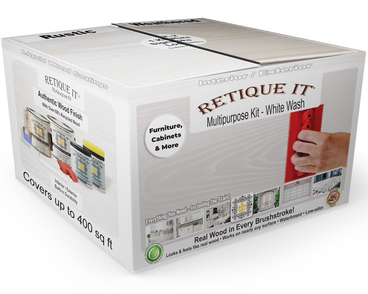 Multi-purpose Wood'n Kit (4x Lg) - White Wash