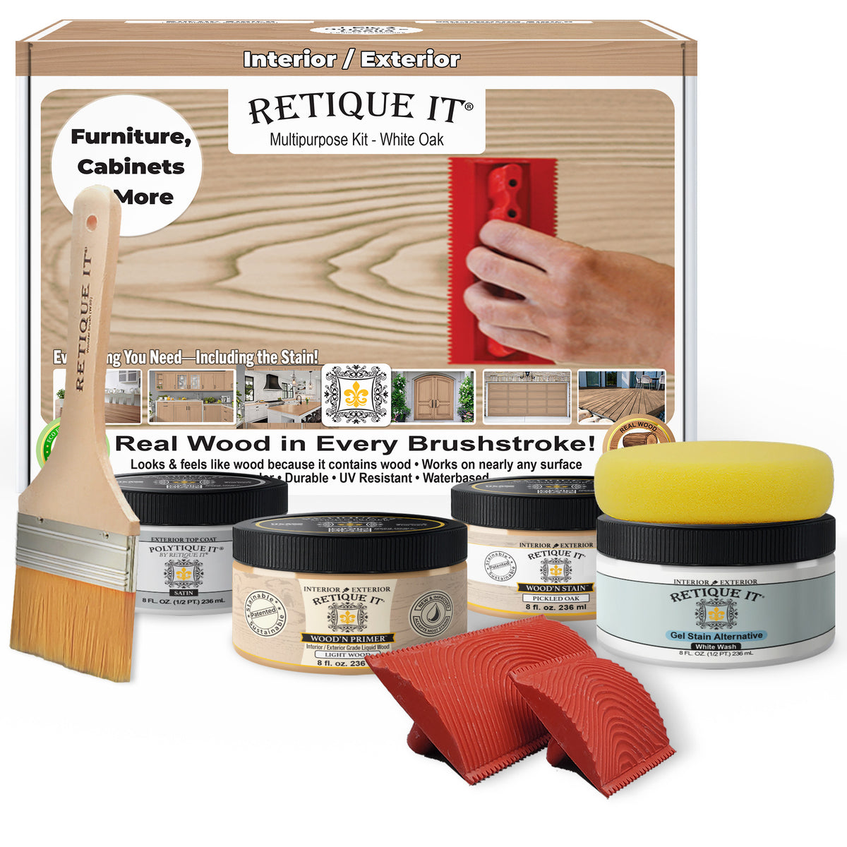 Multi-purpose Wood'n Kit - White Oak - Exterior Top Coat