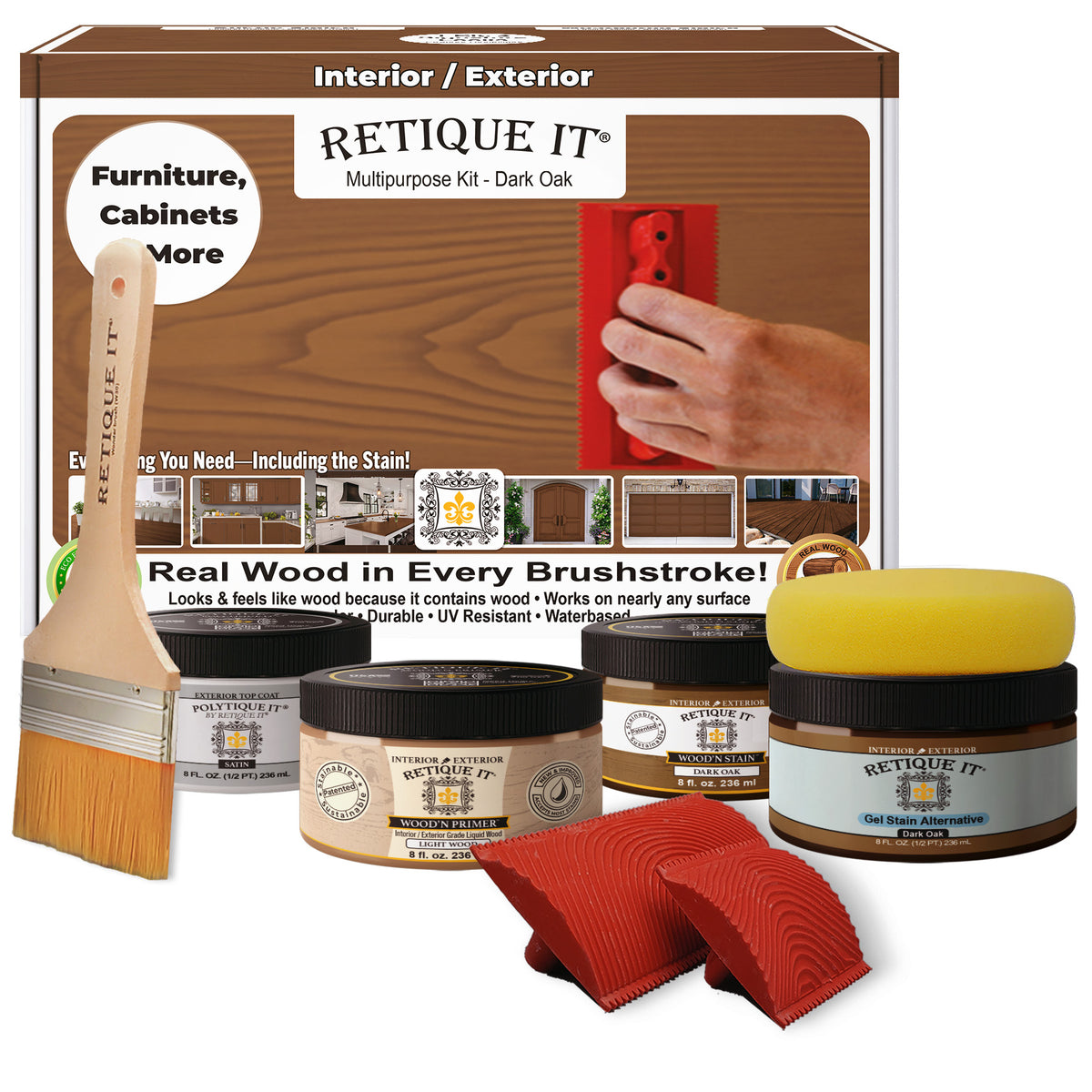 Multi-purpose Wood'n Kit - Dark Oak - Exterior Top Coat