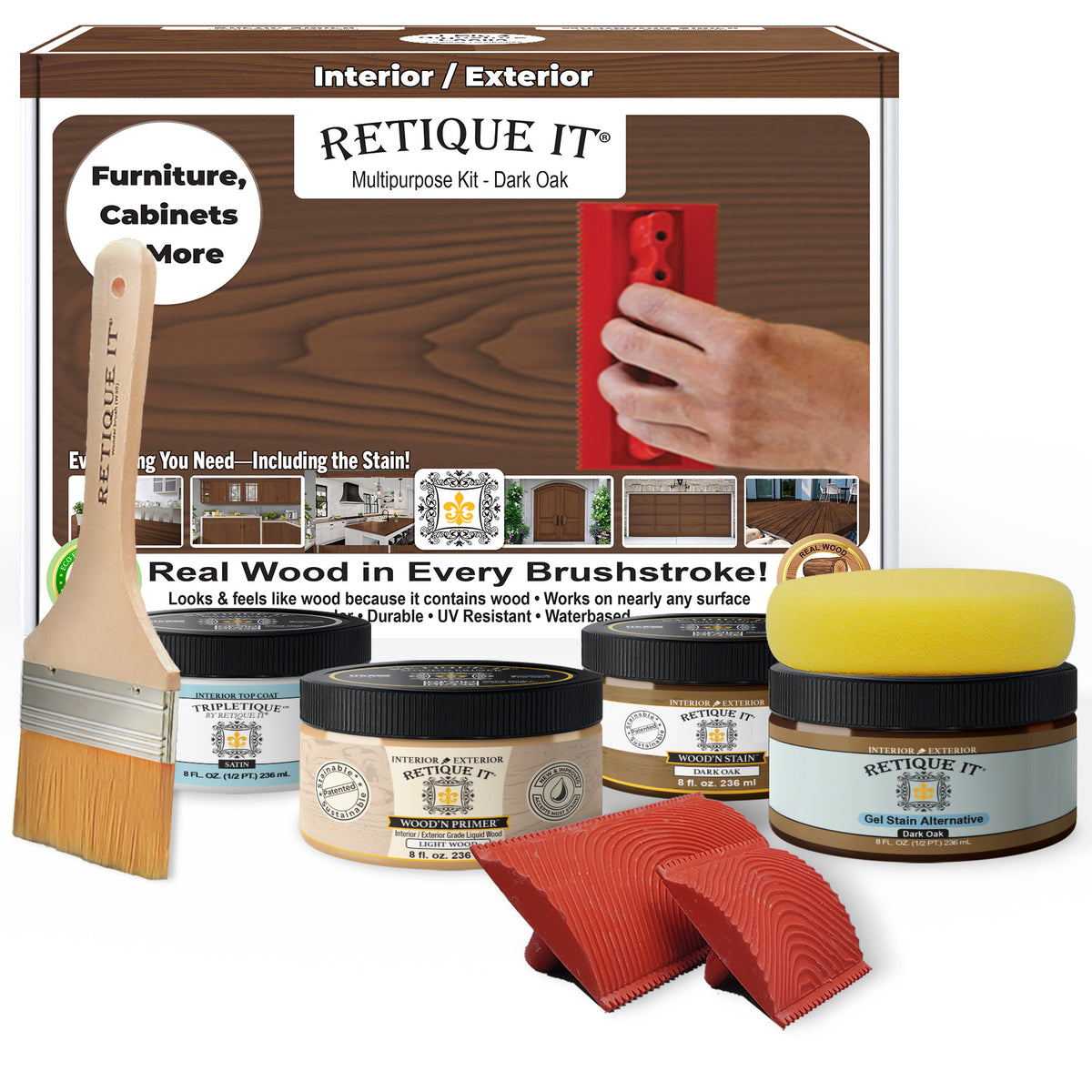 Multi-purpose Wood'n Kit - Dark Oak - Interior Top Coat