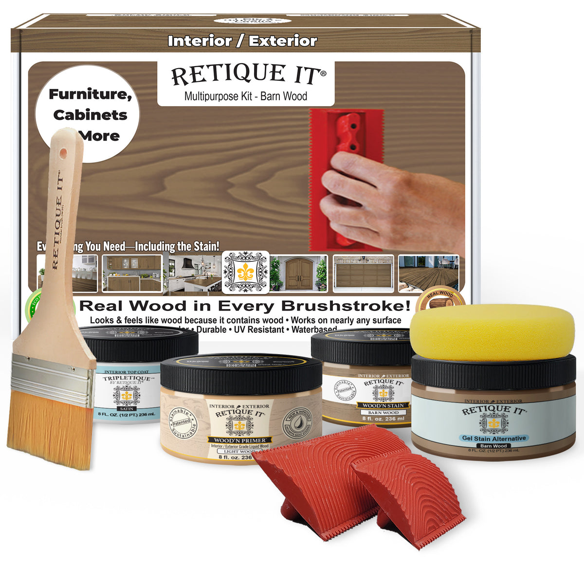 Multi-purpose Wood'n Kit - Barn Wood - Interior Top Coat