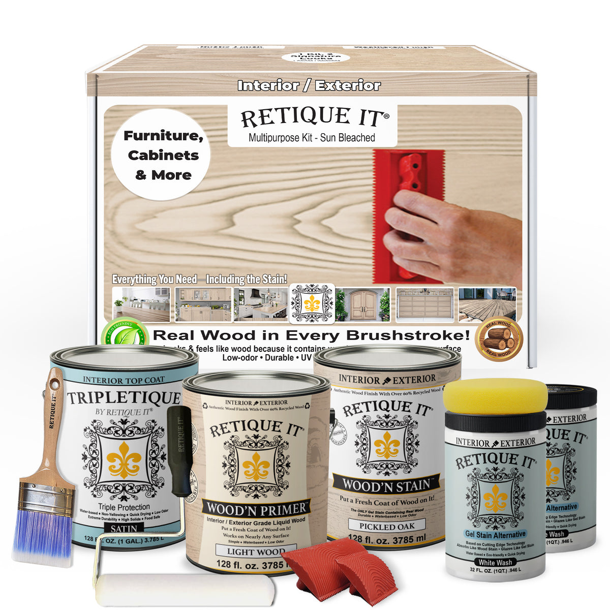 Multi-purpose Wood'n Kit (4x Lg) - Sun Bleached - Interior Top Coat
