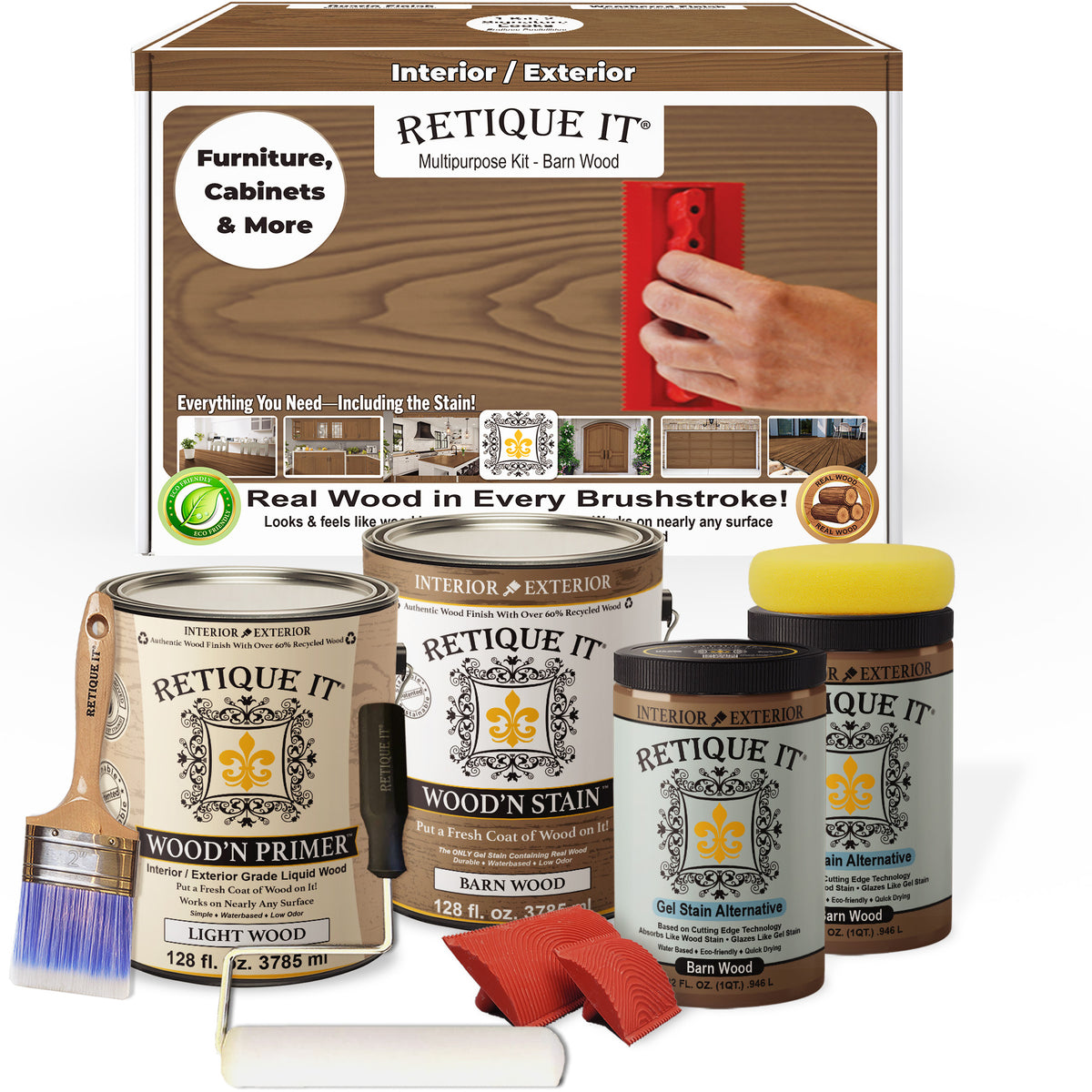 Multi-purpose Wood'n Kit (4x Lg) - Barn Wood