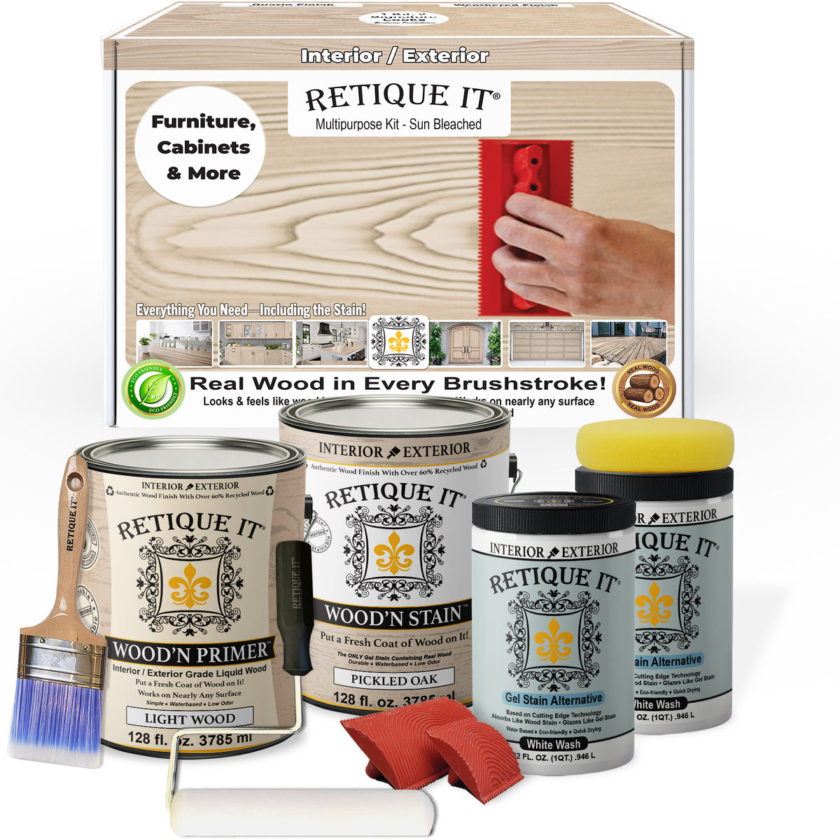 Multi-purpose Wood'n Kit (4x Lg) - Sun Bleached